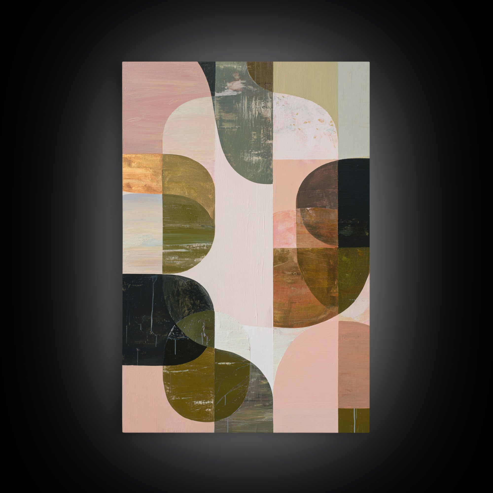 Abstract Organic Shapes Canvas Print, Living Room Art, Apartment Decor, Living Room Decor, Fine Art, Living 471, Piece Wall Art, LIR-2x3-71