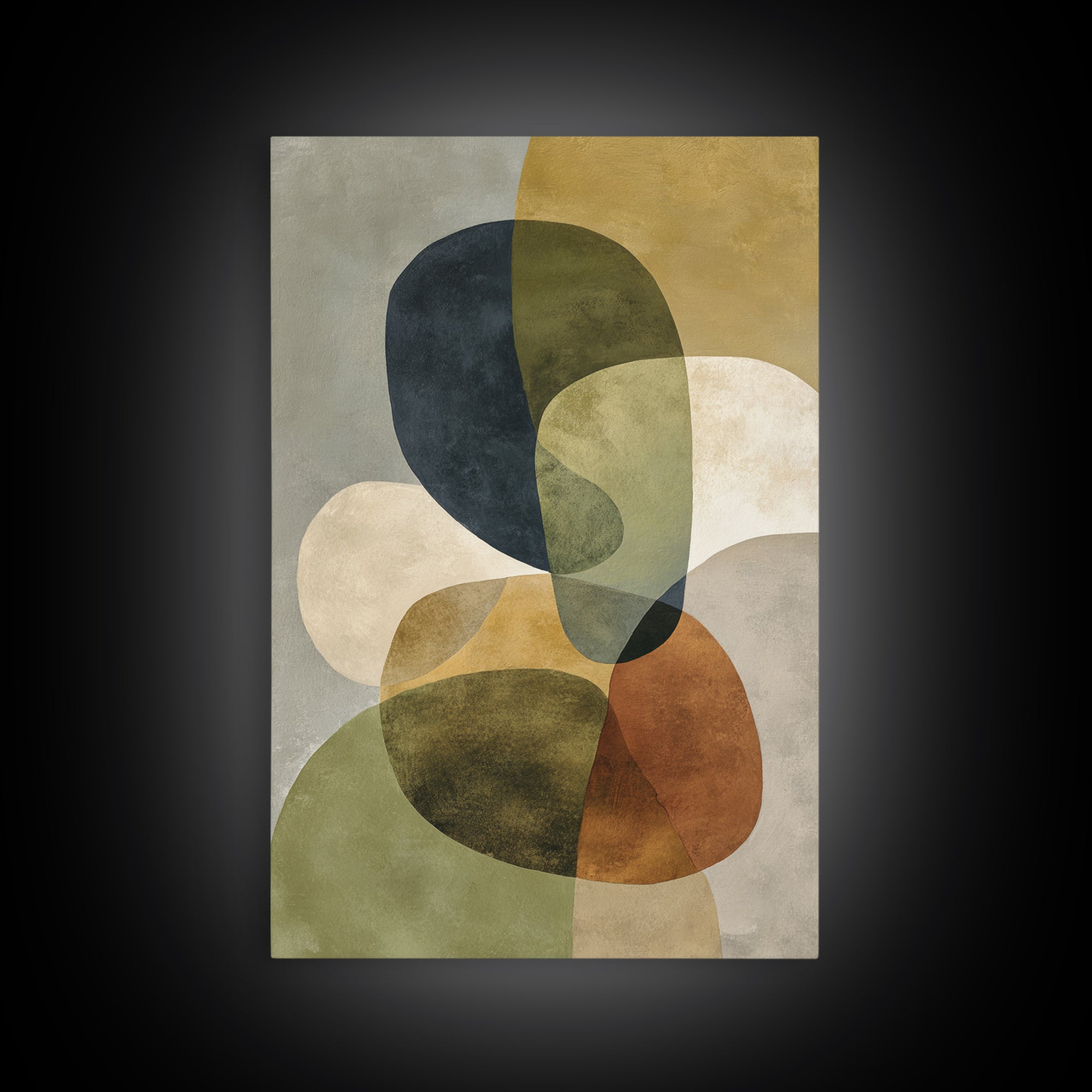 Abstract Organic Shapes Canvas Print, Living Room Art, Bedroom Wall Art, Living Room Decor, Abstract Art, Living, LIR-2x3-95