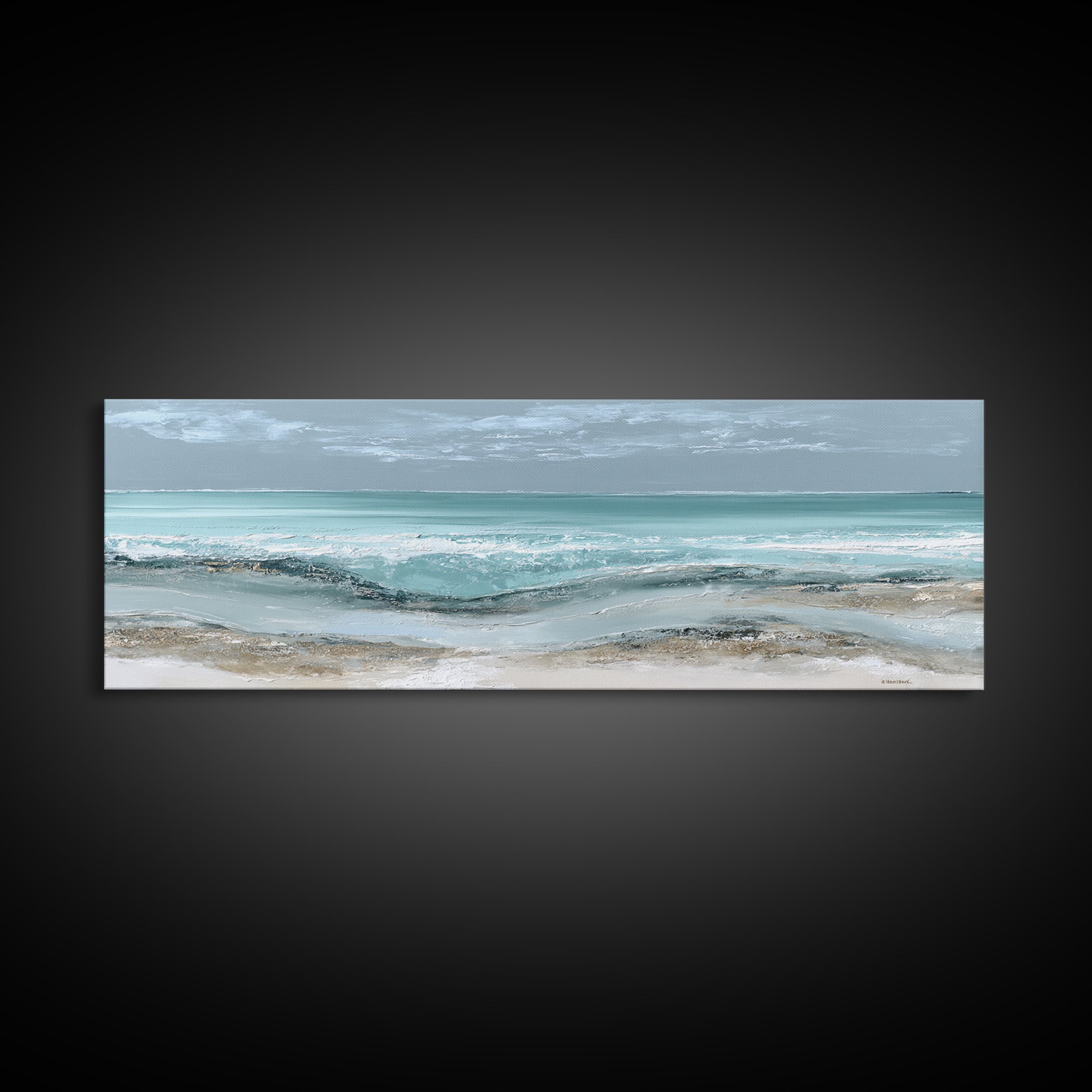 Coastal Aerial Shoreline Canvas Print, Living Room Art, Fine Art Print, Living Room Decor, Fine Art, Living, Wall Decor, LIR-3x1-3
