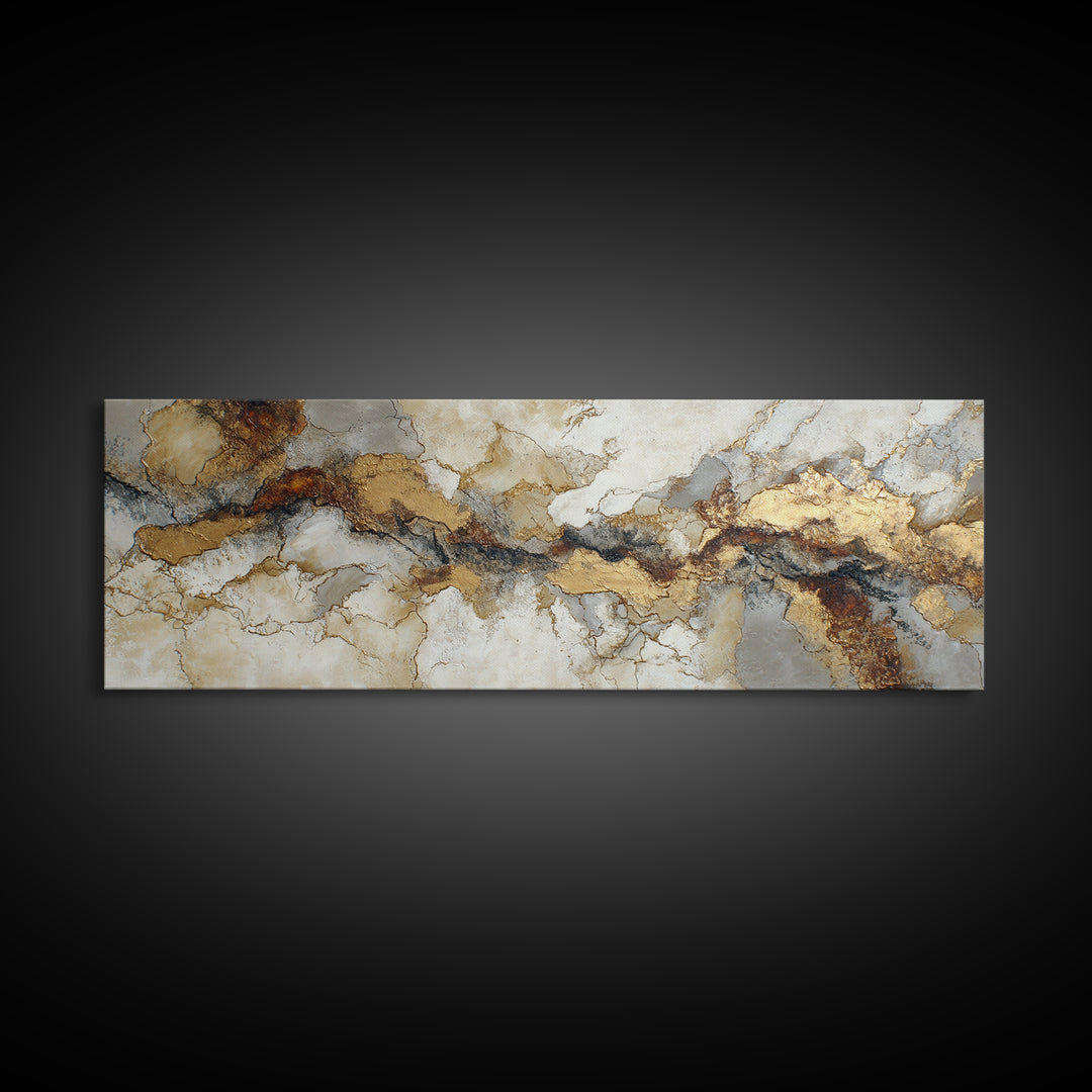 Textured Plaster Abstract Framed Canvas Print, Living Room Art, Gallery Decor, Living Room Decor, Fine Art, Living, Wall Art, LIR-3x1-69