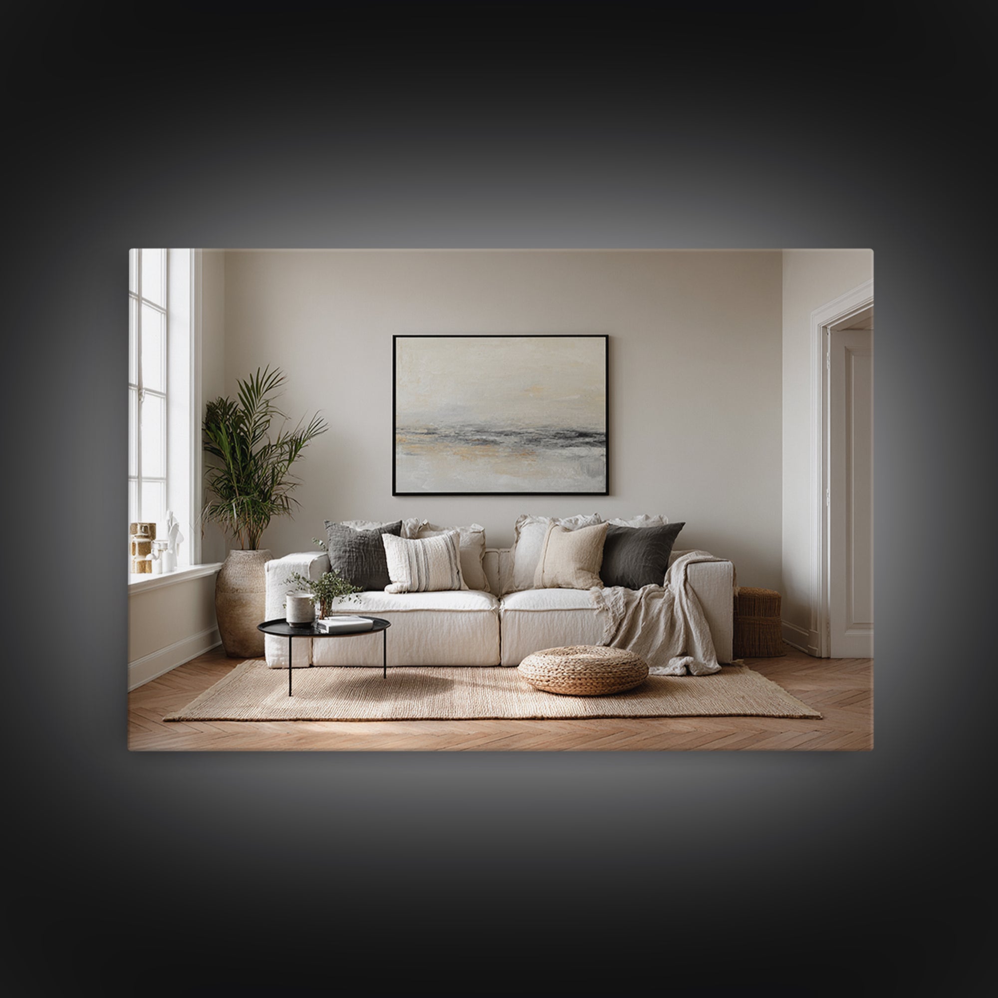 Oversized Line Figure Framed Canvas Print, Living Room Art, Gallery Decor, Living Room Decor, Fine Art, Living, Wall Art, LIR-3x2-45