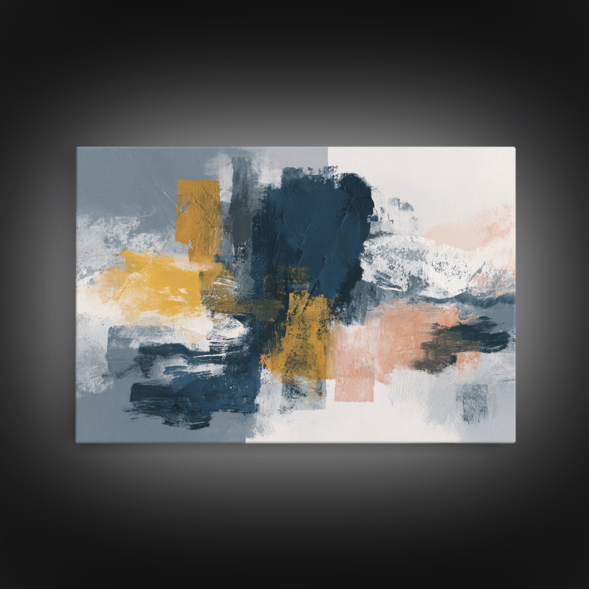 Large Statement Abstract Framed Canvas Print, Living Room Art, Modern Wall Art, Living Room Decor, Fine Art, Living, LIR-3x2-5