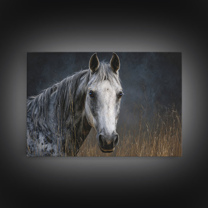 Contemporary Horse Portrait Canvas Print, Living Room Art, New Home Gift, Living Room Decor, Fine Art, Living, Gallery Decor, LIR-3x2-62