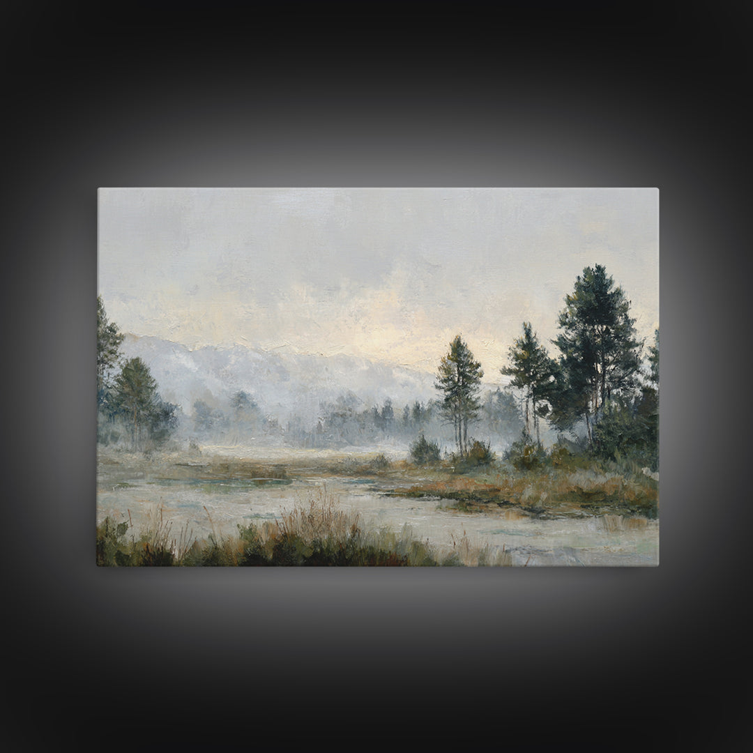 Quiet Meadow Landscape Canvas Print, Living Room Art, Digital Prints, Living Room Decor, Fine Art, Living, Apartment Decor, LIR-3x2-75