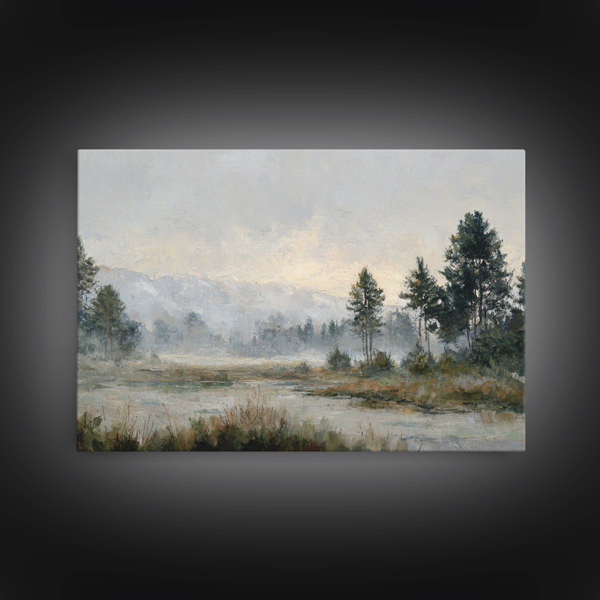 Quiet Meadow Landscape Canvas Print, Living Room Art, Digital Prints, Living Room Decor, Fine Art, Living, Apartment Decor, LIR-3x2-75