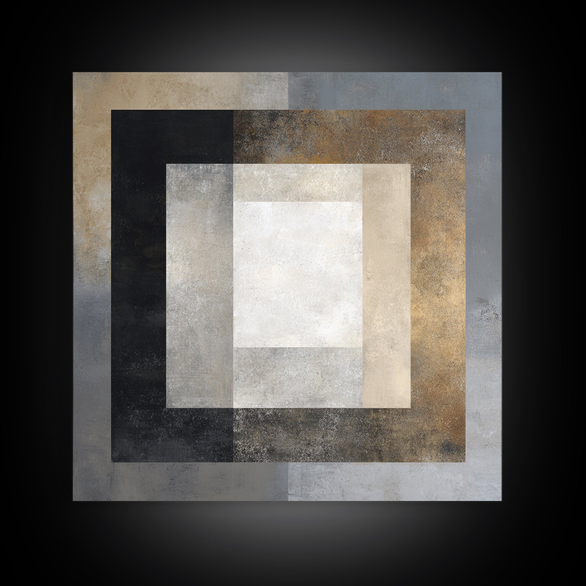 Balanced Geometric Forms Symbolizing Fairness Canvas Print, Law Office Art, Lawyer Office Decor, Office Decor, Counsel, LOA-1x1-29