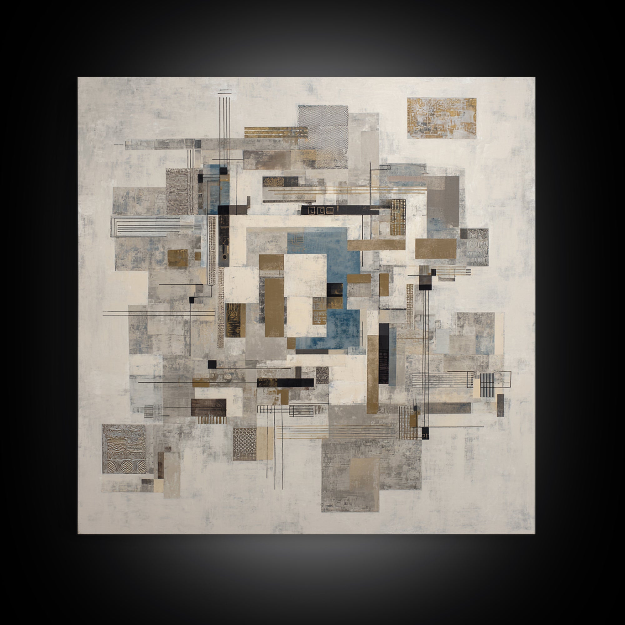 Balanced Geometric Forms Symbolizing Fairness Canvas Print, Law Office Art, Butterfly Art, Office Decor, Abstract Art, Counsel, LOA-1x1-5