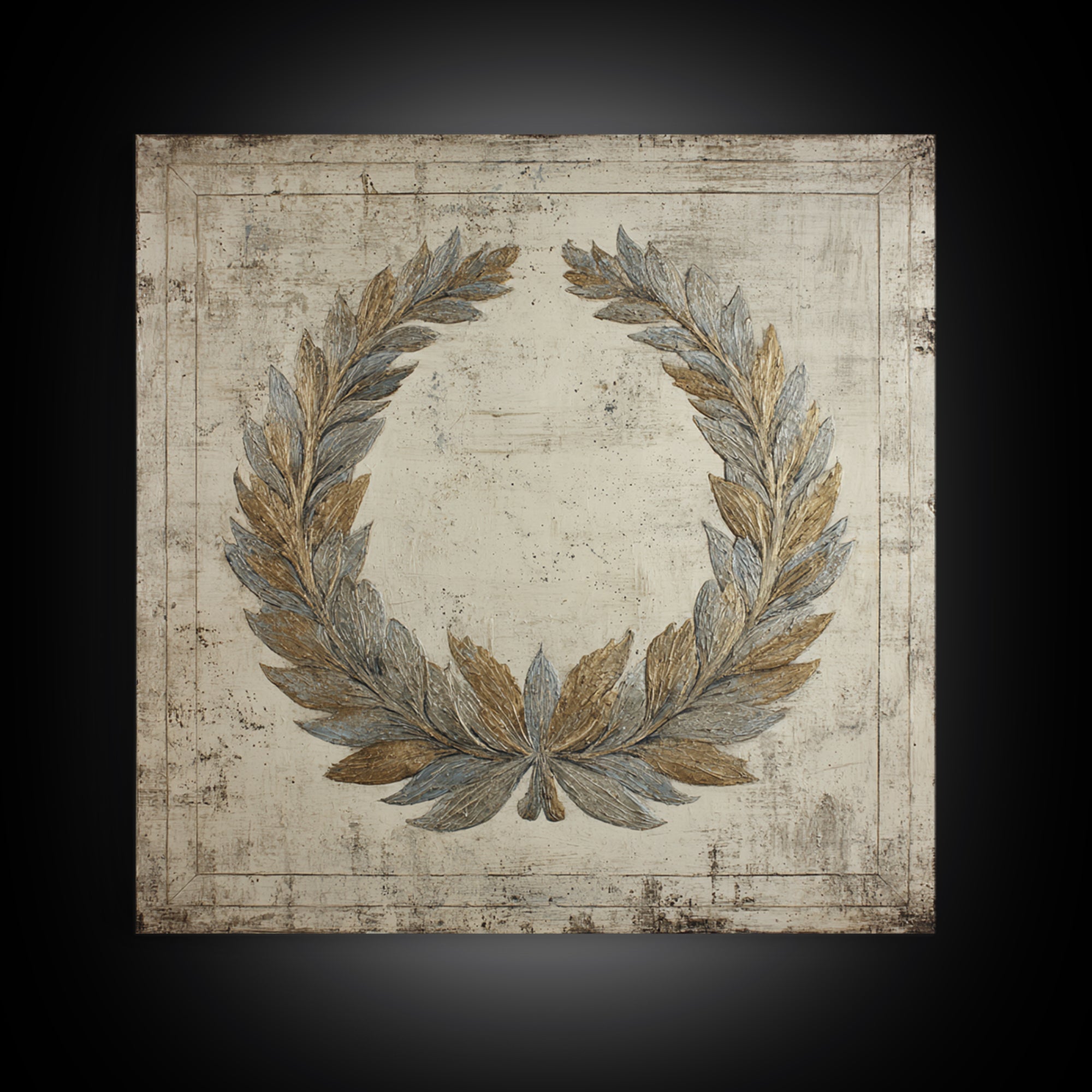 Roman Laurel Wreath Framed Canvas Print, Law Office Art, Printable Art, Office Decor, Fine Art, Counsel, Lawyer, Butterfly Art, LOA-1x1-8