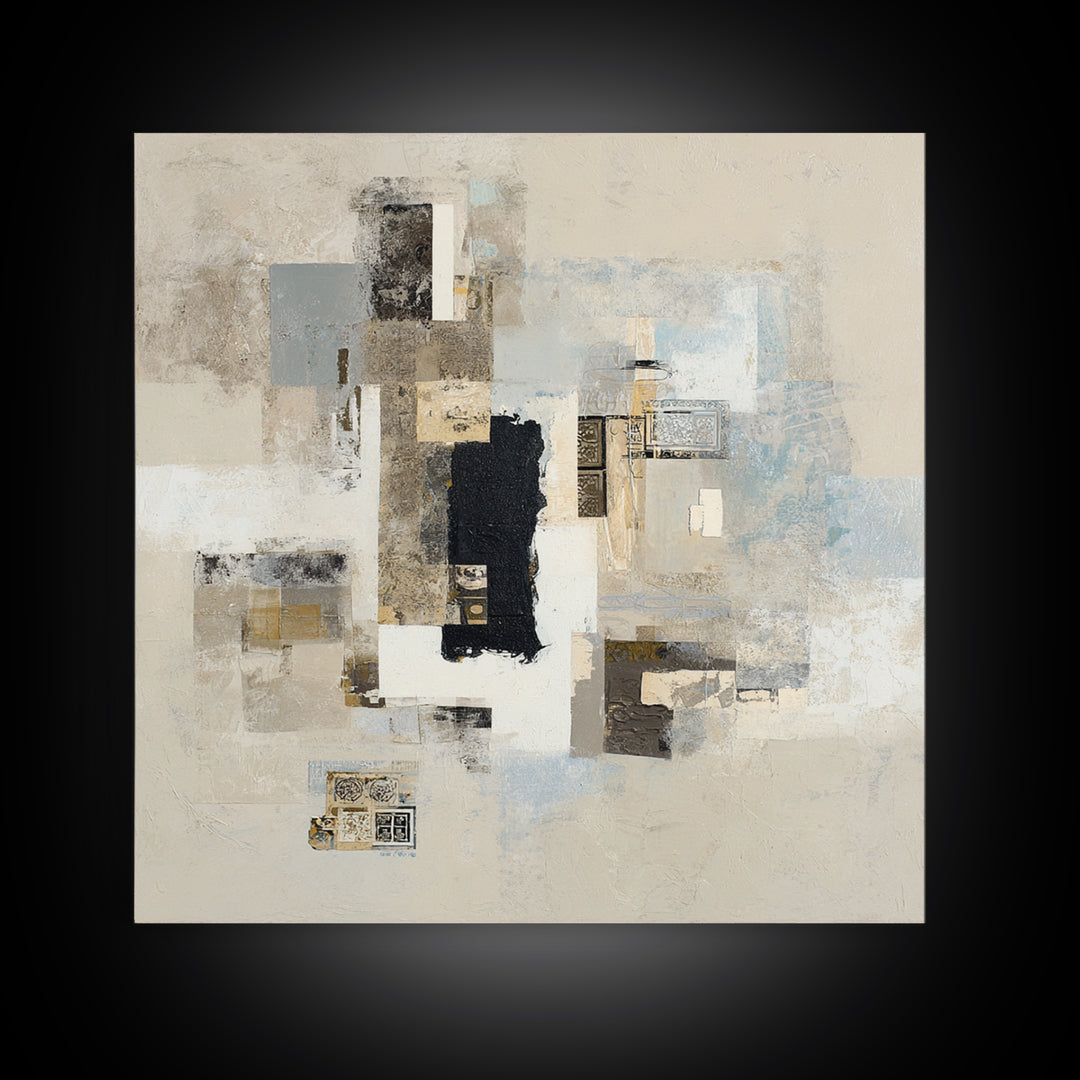 Diplomatic Handshake Silhouette Canvas Print, Law Office Art, Fine Art Print, Office Decor, Abstract Art, Counsel, Painting, LOA-1x1-91