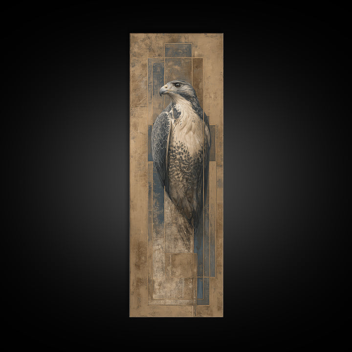 Eagle Portrait with Solemn Presence Canvas Print, Law Office Art, Butterfly Art, Office Decor, Counsel, Fine Art Print, LOA-1x3-18