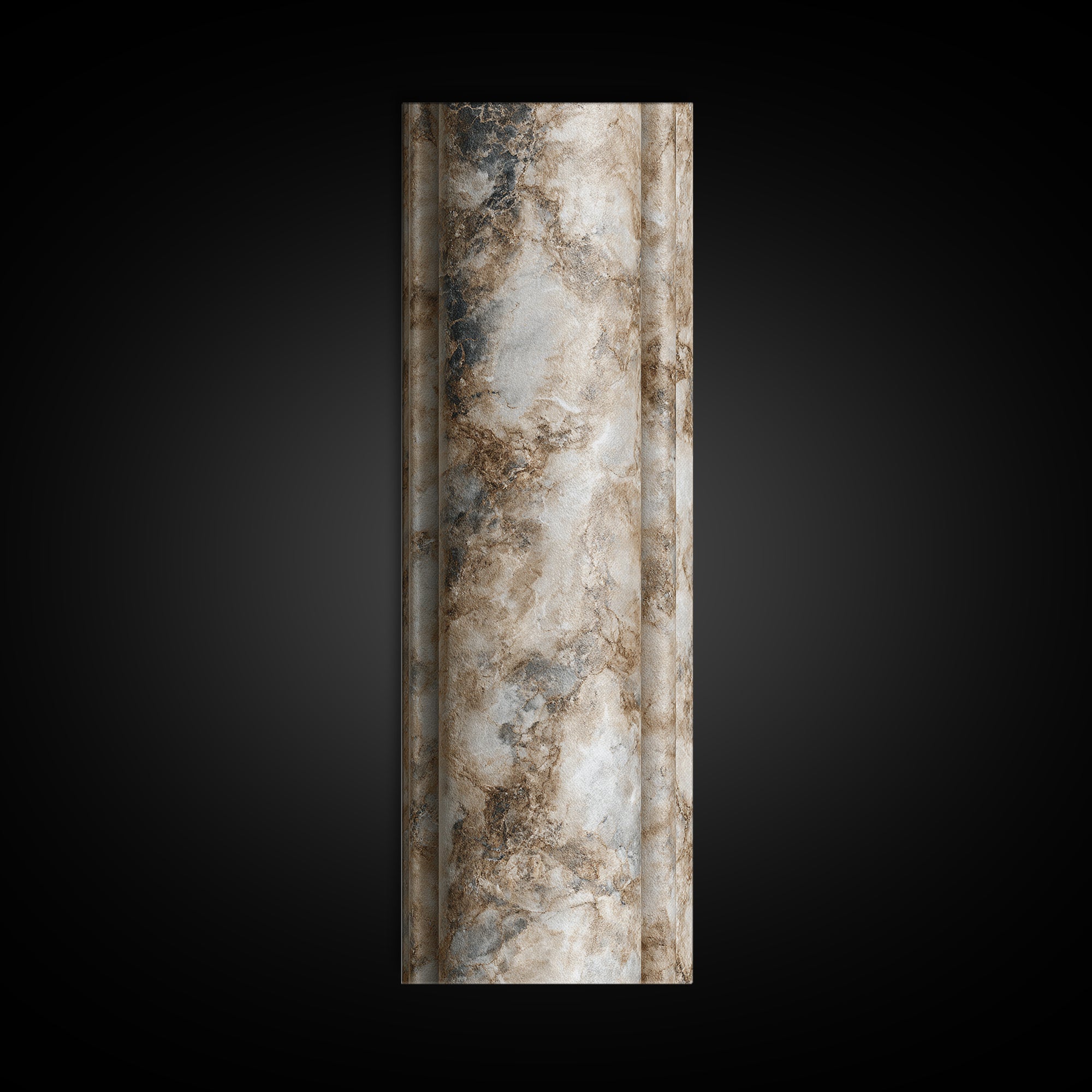 Marble Courthouse Column Study Without Building Scene Canvas Print, Law Office Art, Textured Painting, Office Decor, Counsel, LOA-1x3-39