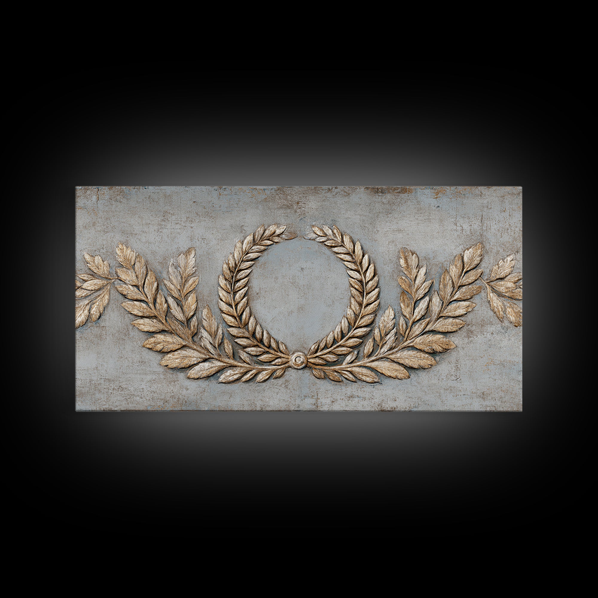 Roman Laurel Wreath Canvas Print, Law Office Art, Decor, Office Decor, Fine Art, Counsel, Bookish Wall Art, Gifts for Lawyers, LOA-2x1-52