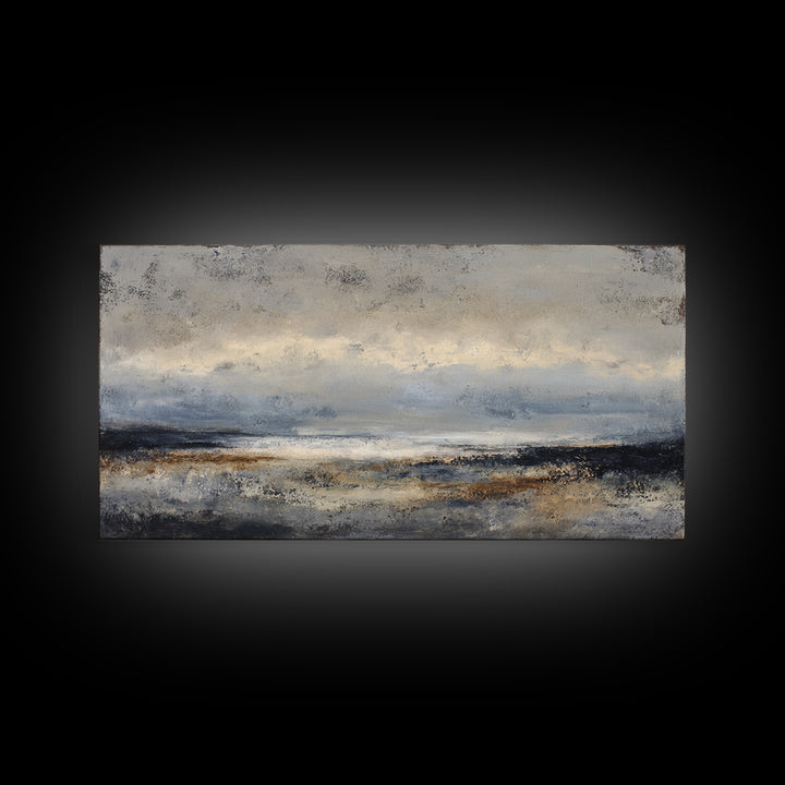 Stormy Landscape with Lighthouse as Guidance Metaphor Canvas Print, Law Office Art, Contemporary Art, Office Decor, Counsel, LOA-2x1-7