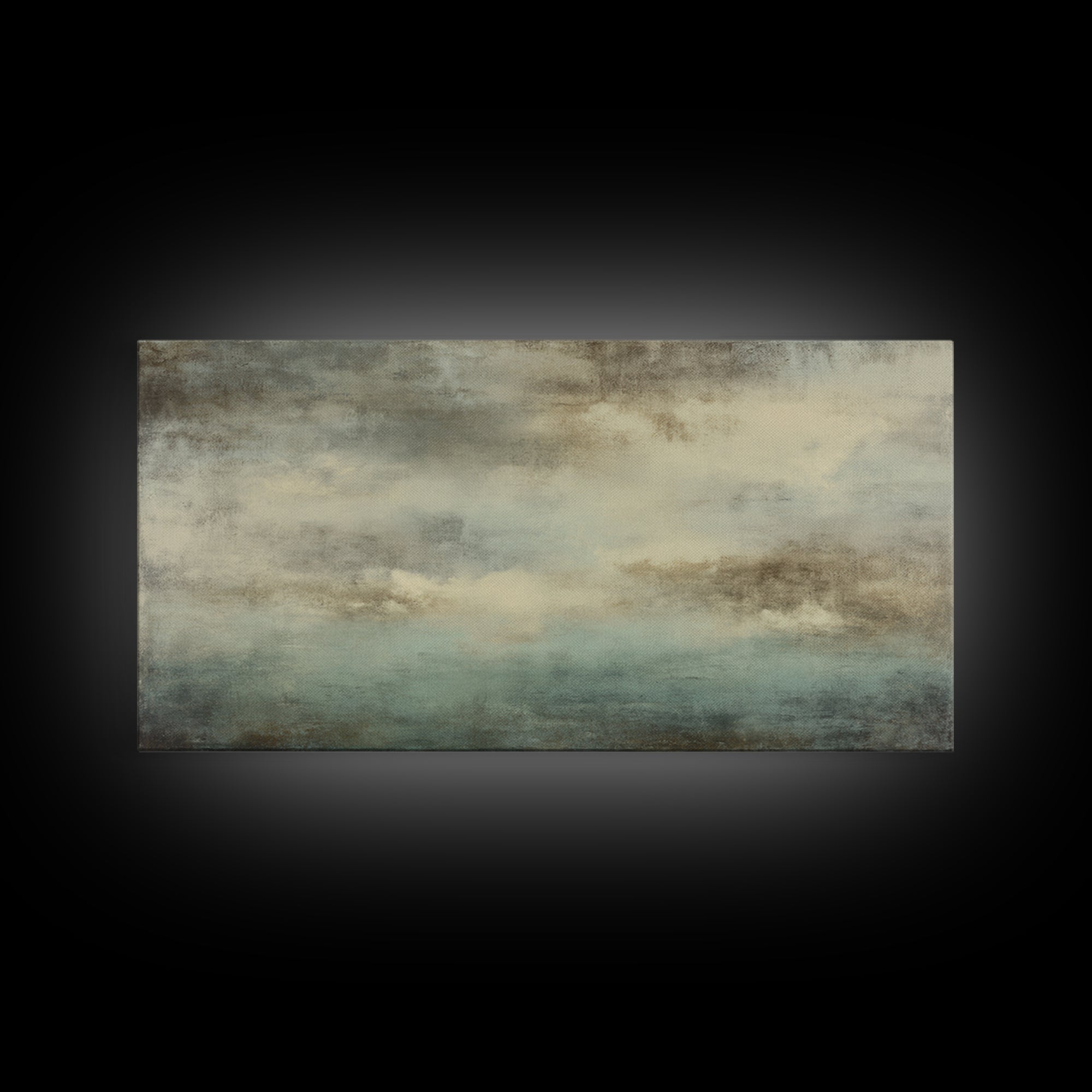 Deep Green and Walnut Toned Abstract Canvas Print, Law Office Art, Digital Prints, Office Decor, Counsel, Gifts for Lawyers, LOA-2x1-89