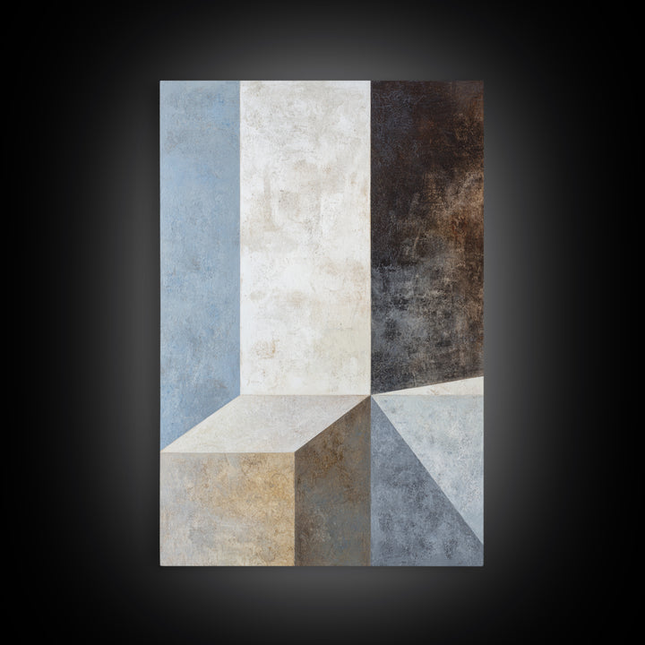 Balanced Geometric Forms Symbolizing Fairness Canvas Print, Law Office Art, Wall Decor, Office Decor, Fine Art, Counsel, LOA-2x3-61