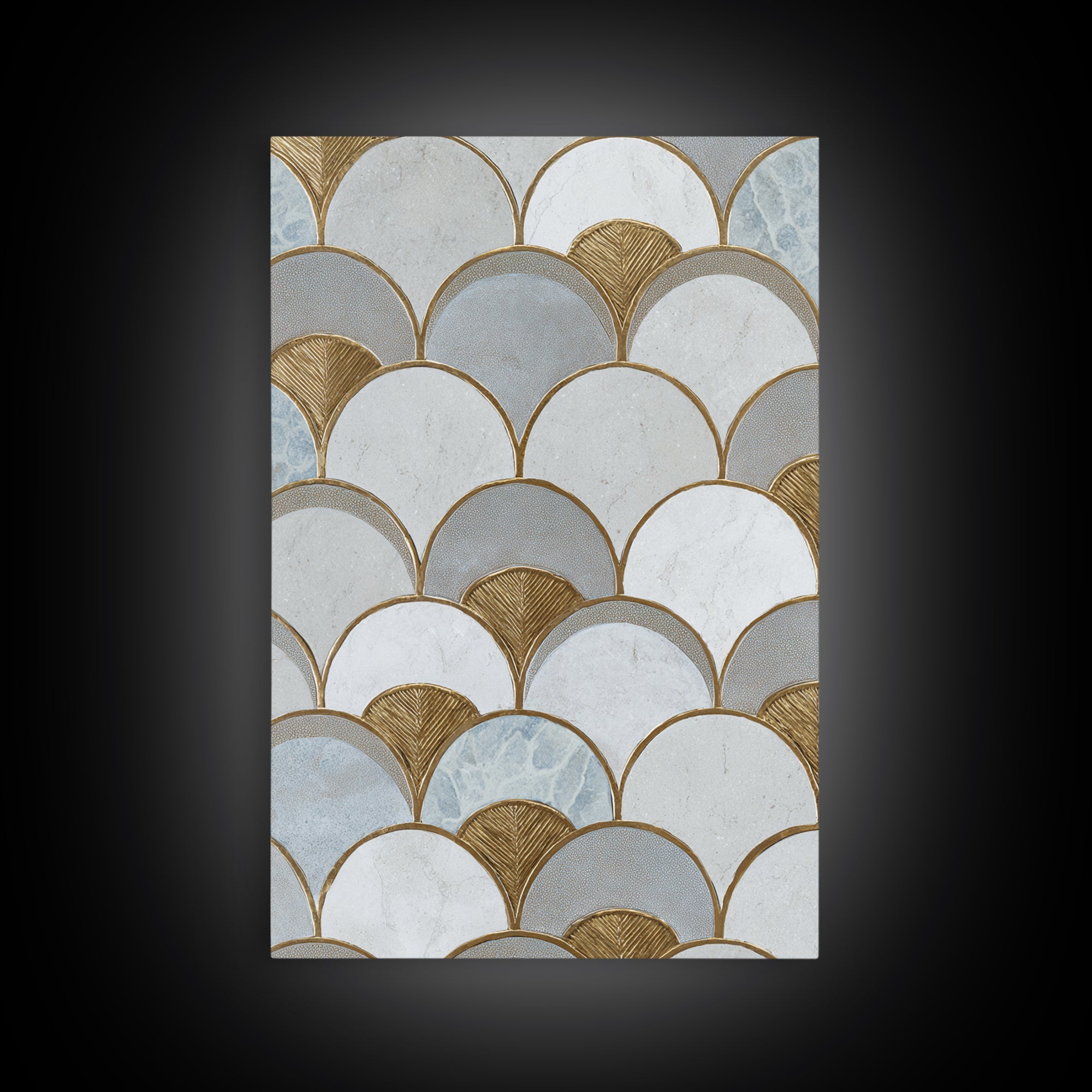 Minimal Line Drawing of Scales and Laurel Framed Canvas Print, Law Office Art, Wall Decor, Office Decor, Fine Art, Counsel, LOA-2x3-90