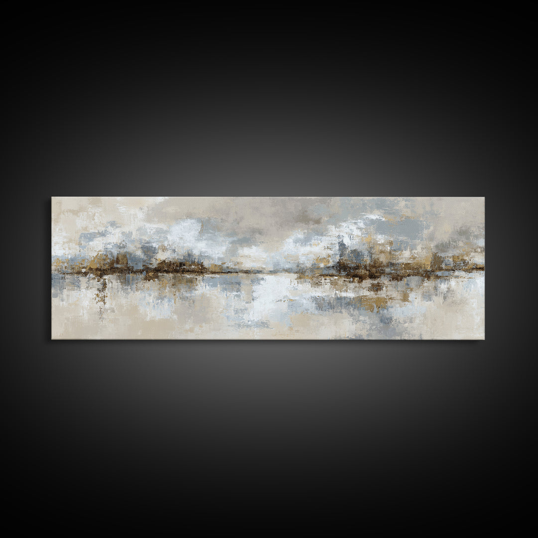 Diplomatic Handshake Silhouette Canvas Print, Law Office Art, Home Office Decor, Office Decor, Abstract Art, Counsel, LOA-3x1-11