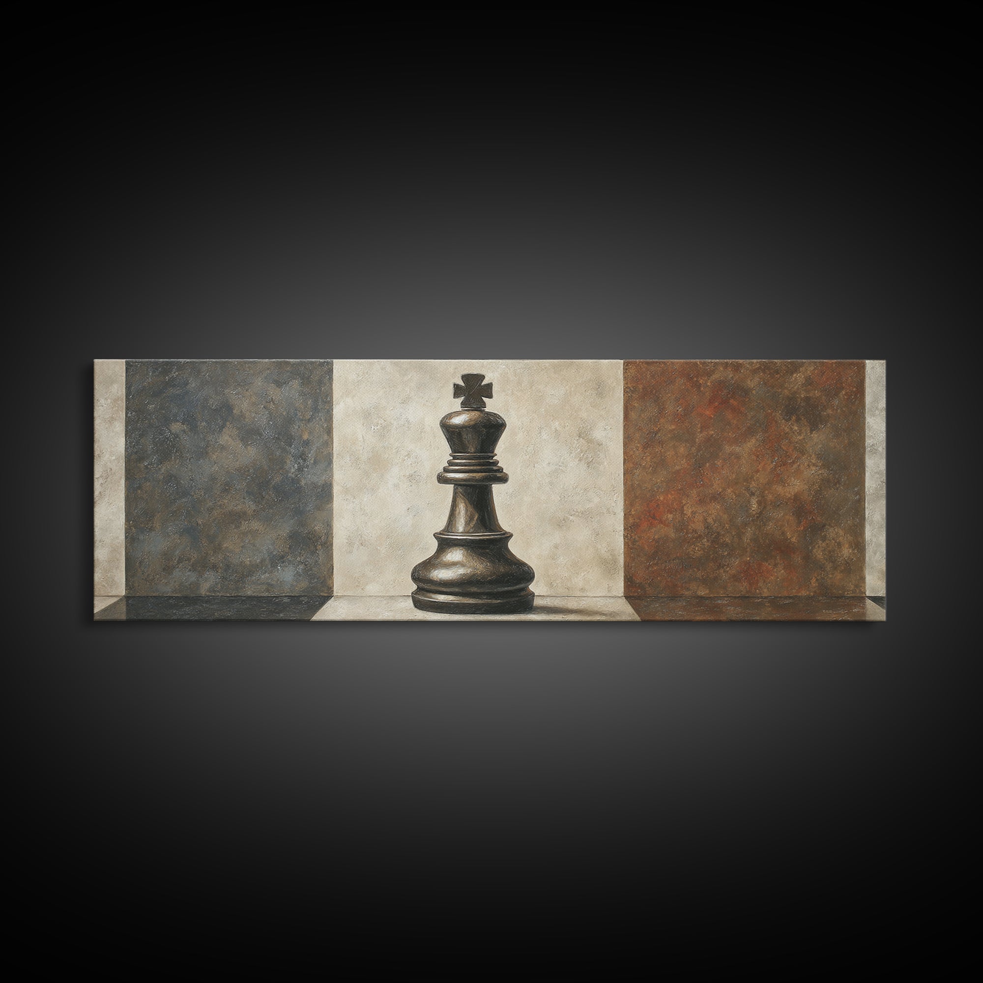 Single Chess King Canvas Print, Law Office Art, Decor, Office Decor, Fine Art, Counsel, Bookish Wall Art, Gifts for Lawyers, LOA-3x1-38