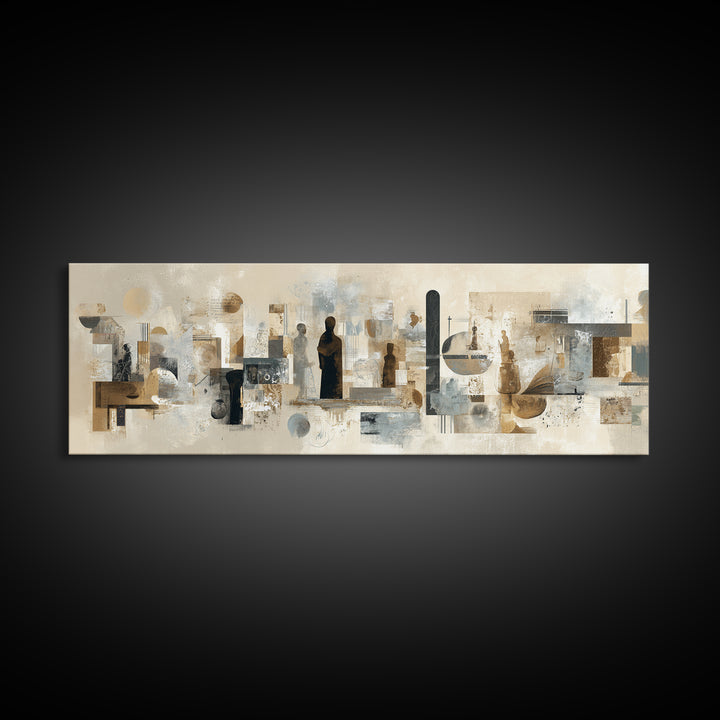 Diplomatic Handshake Silhouette Canvas Print, Law Office Art, Painting, Office Decor, Abstract Art, Counsel, Floral Art, LOA-3x1-83