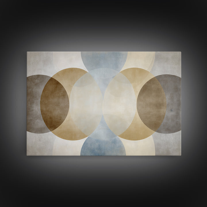 Balanced Geometric Forms Symbolizing Fairness Framed Canvas Print, Law Office Art, Office, Office Decor, Fine Art, Counsel, LOA-3x2-9