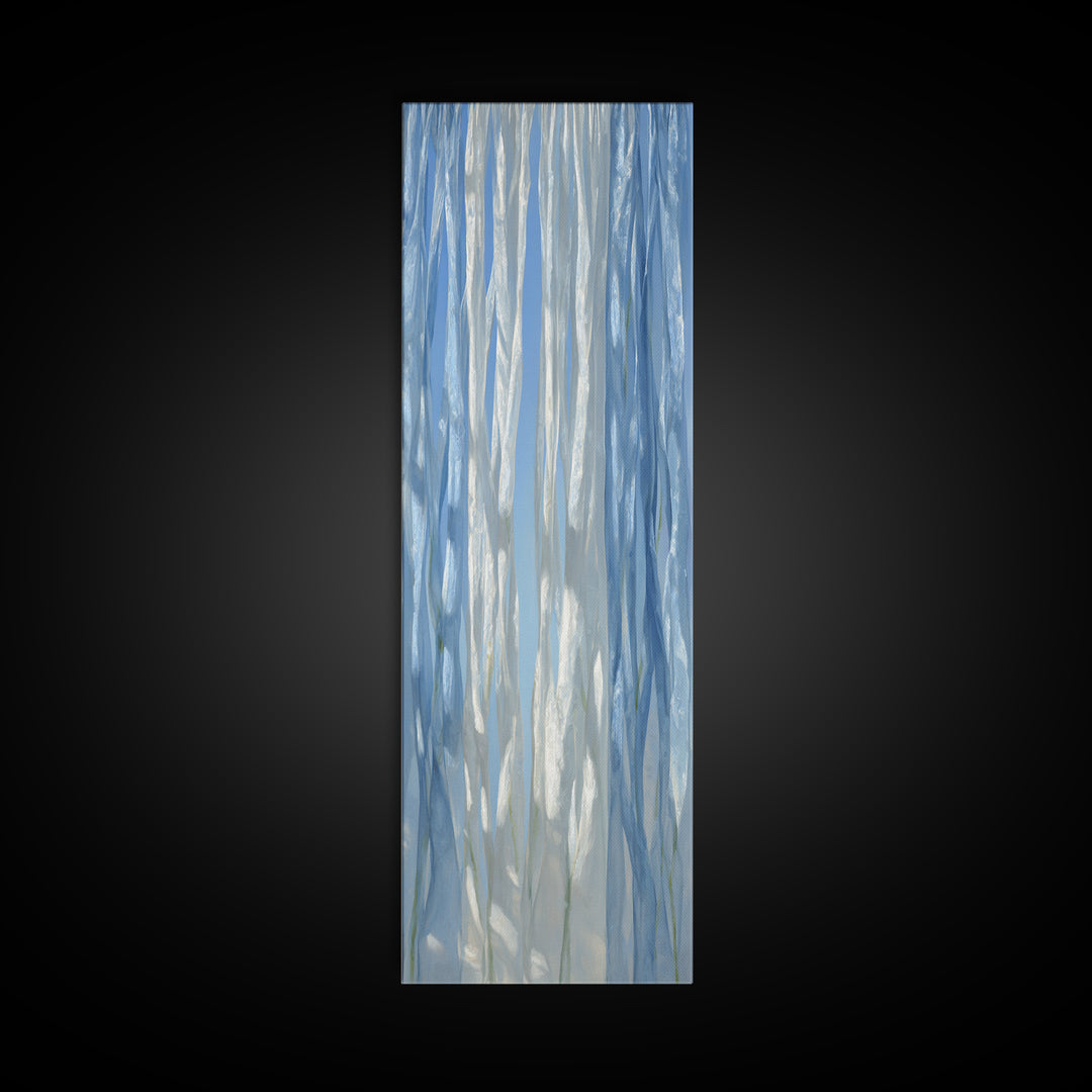 Clean Blue Water Ripple Abstraction Canvas Print, Laundry Room Art, Laundry Room Decor, Living Room Decor, Abstract Art, Clean, LRA-1x3-6