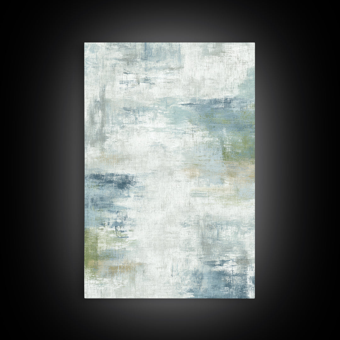 Linen Texture Abstract Framed Canvas Print, Laundry Room Art, Digital Wall Art, Living Room Decor, Abstract Art, Clean, LRA-2x3-20