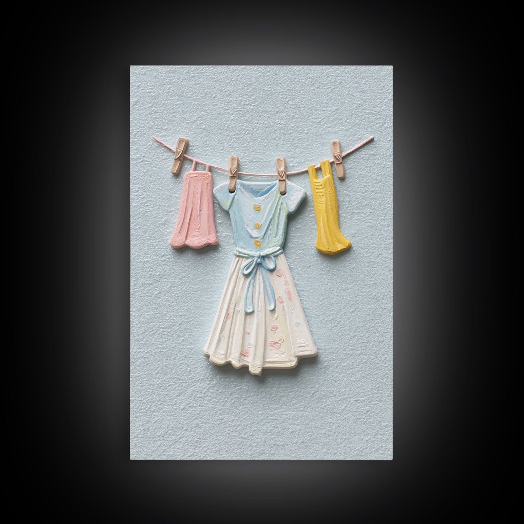 Farmhouse Laundry Sign Ornament Without Words Canvas Print, Laundry Room Art, Fine Art Print, Living Room Decor, Clean, LRA-2x3-27