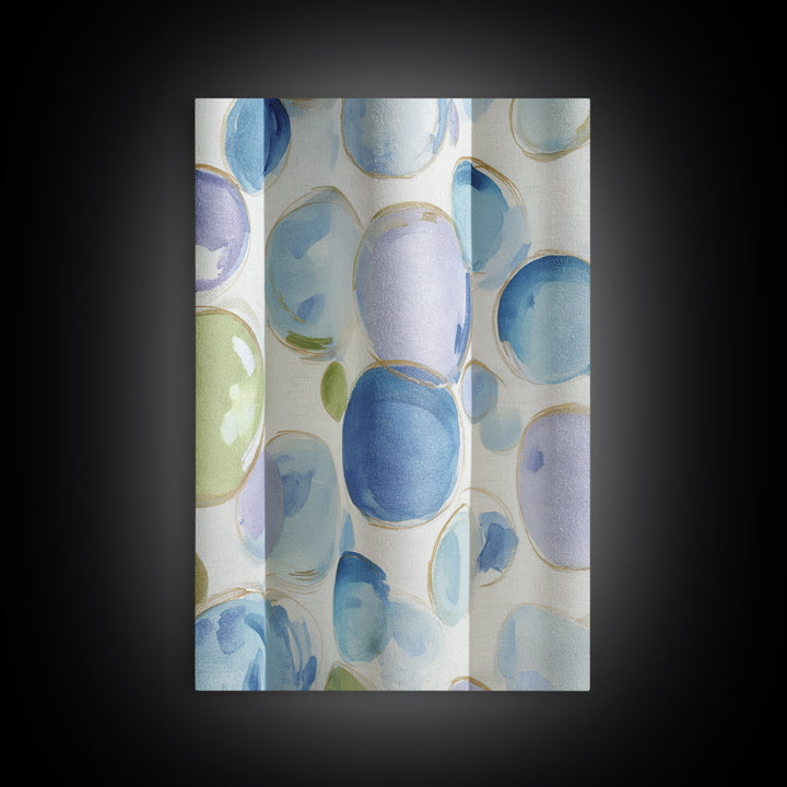 Soap Bubbles Rendered as Playful Abstract Circles Canvas Print, Laundry Room Art, Home Decor, Living Room Decor, Clean, LRA-2x3-38