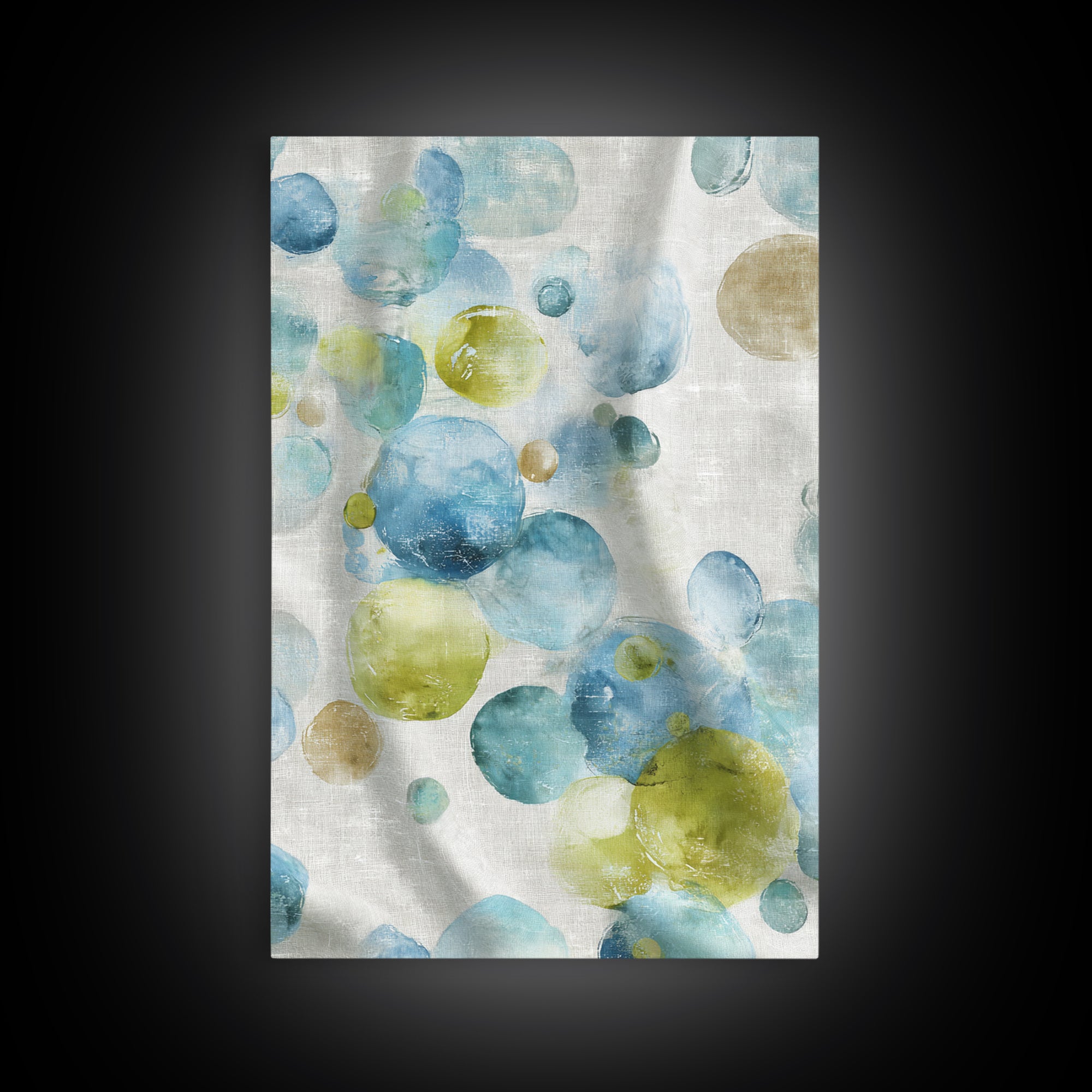 Abstract Suds and Bubbles Canvas Print, Laundry Room Art, Minimalist Decor, Living Room Decor, Abstract Art, Clean, LRA-2x3-54