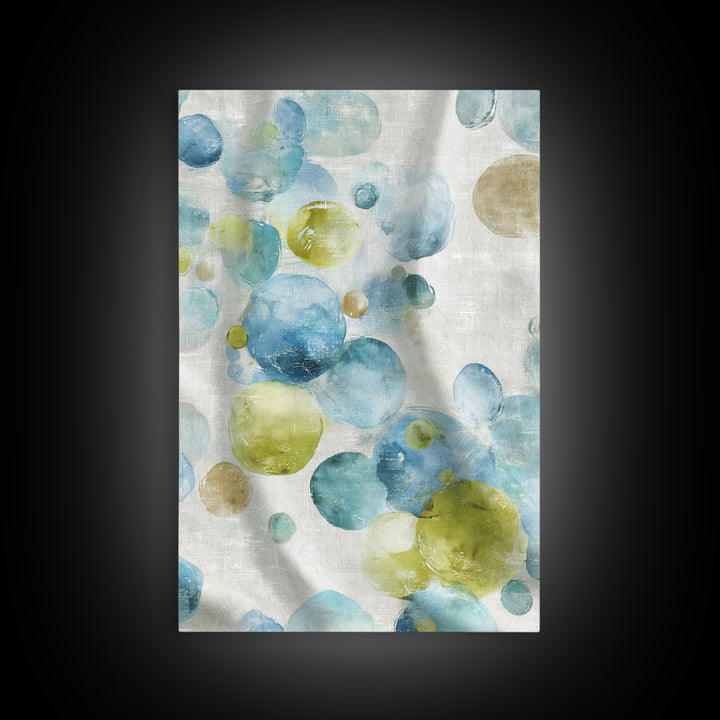 Abstract Suds and Bubbles Canvas Print, Laundry Room Art, Minimalist Decor, Living Room Decor, Abstract Art, Clean, LRA-2x3-54