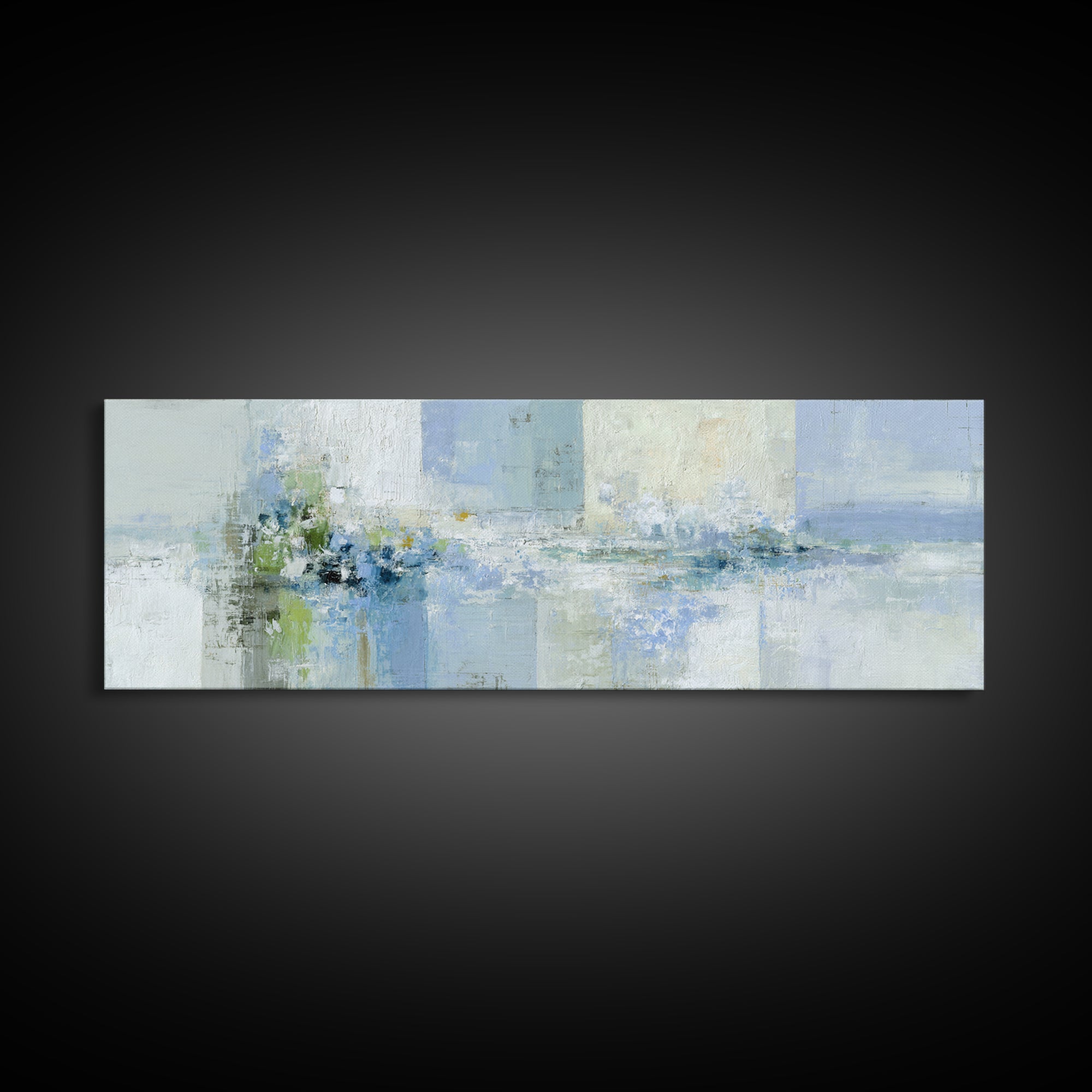 Linen Texture Abstract Framed Canvas Print, Laundry Room Art, Apartment Wall Art, Living Room Decor, Abstract Art, Clean, LRA-3x1-28