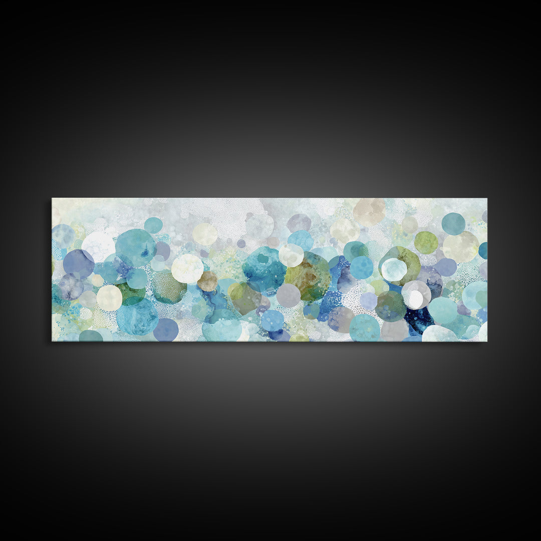 Abstract Suds and Bubbles Canvas Print, Laundry Room Art, Gallery Decor, Living Room Decor, Fine Art, Clean, Contemporary Art, LRA-3x1-62