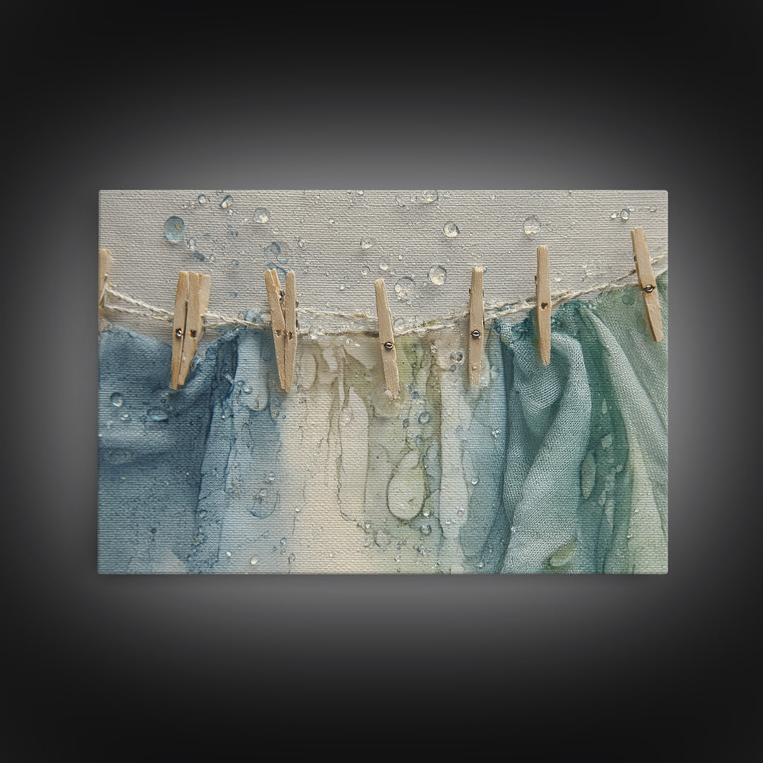 Abstract Suds and Bubbles Canvas Print, Laundry Room Art, Printable Art, Living Room Decor, Abstract Art, Clean, Whimsical Art, LRA-3x2-26