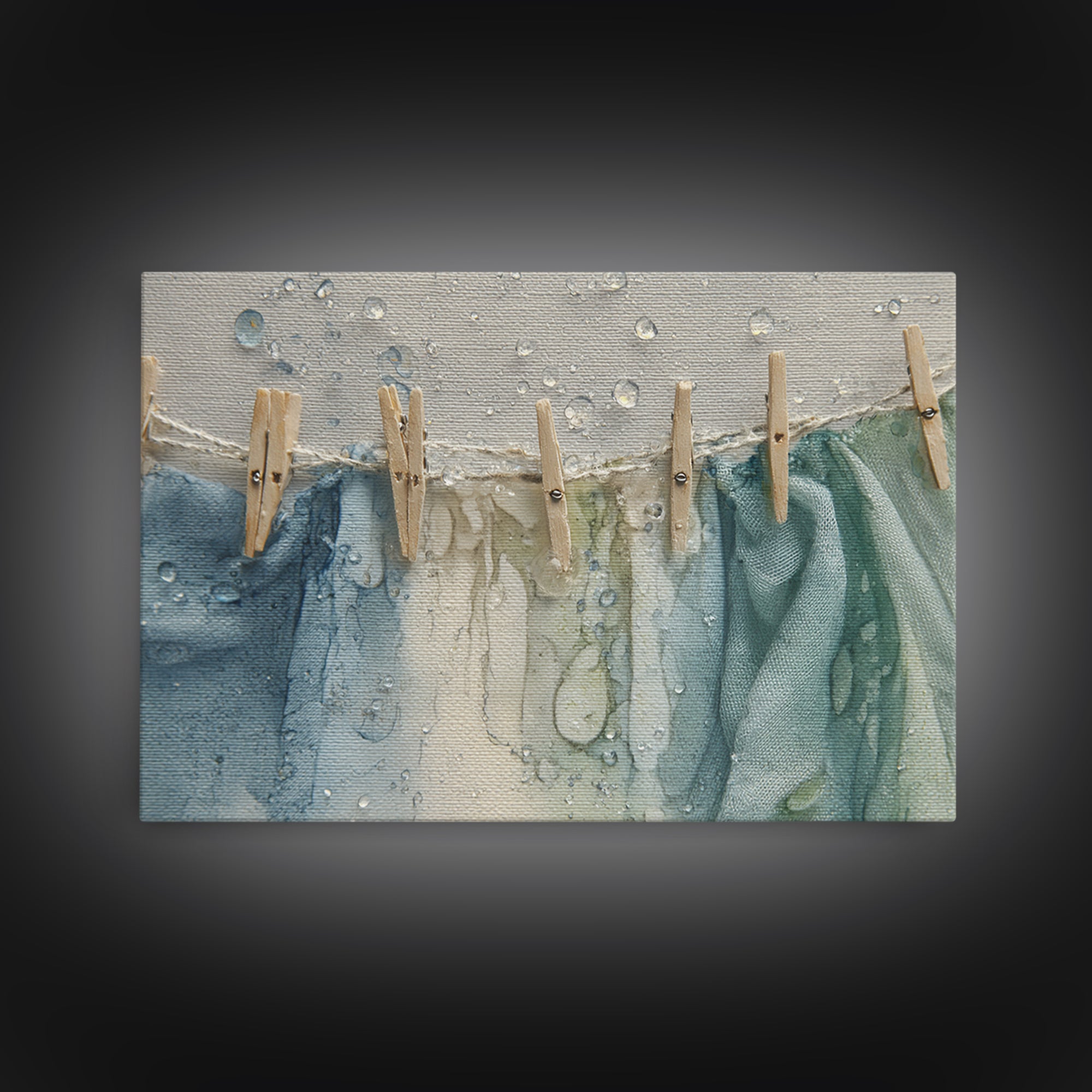 Abstract Suds and Bubbles Canvas Print, Laundry Room Art, Printable Art, Living Room Decor, Abstract Art, Clean, Whimsical Art, LRA-3x2-26