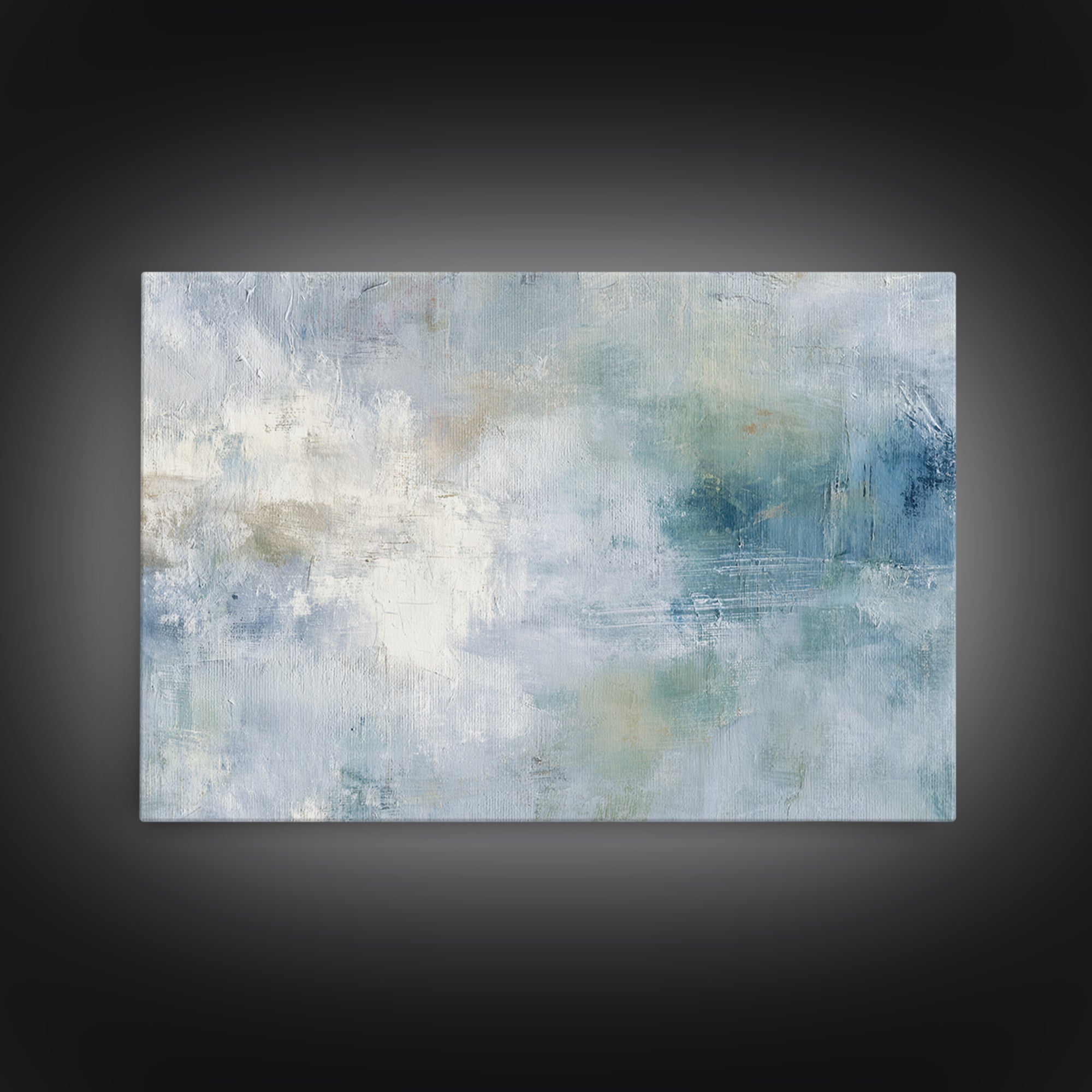 Linen Texture Abstract Framed Canvas Print, Laundry Room Art, Gallery Decor, Living Room Decor, Fine Art, Clean, LRA-3x2-64