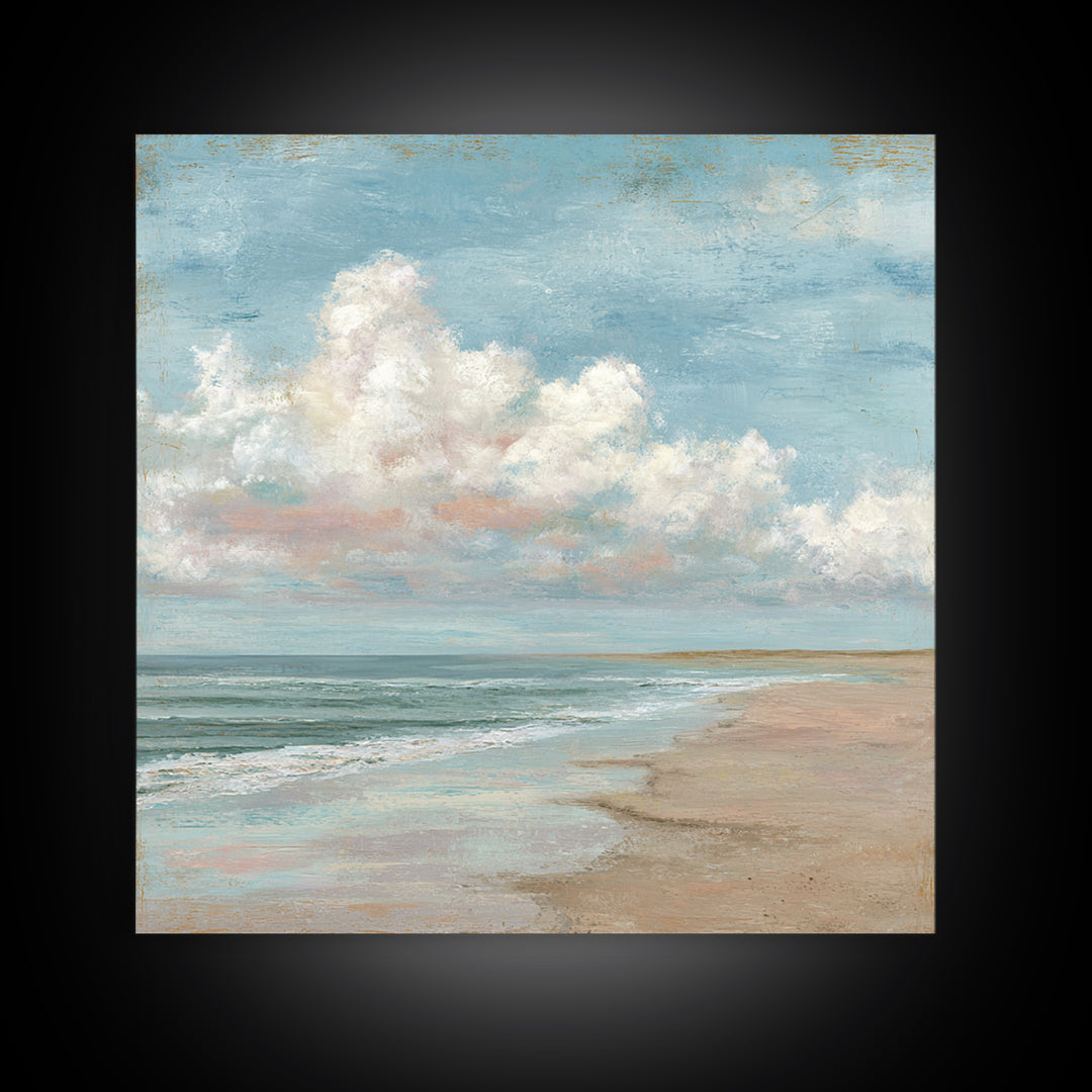 Hotel Coastal Landscape Canvas Print, Master Bedroom, Luxury Decor, Bedroom Decor, Fine Art, Sanctuary, Wedding Decor, MAS-1x1-45