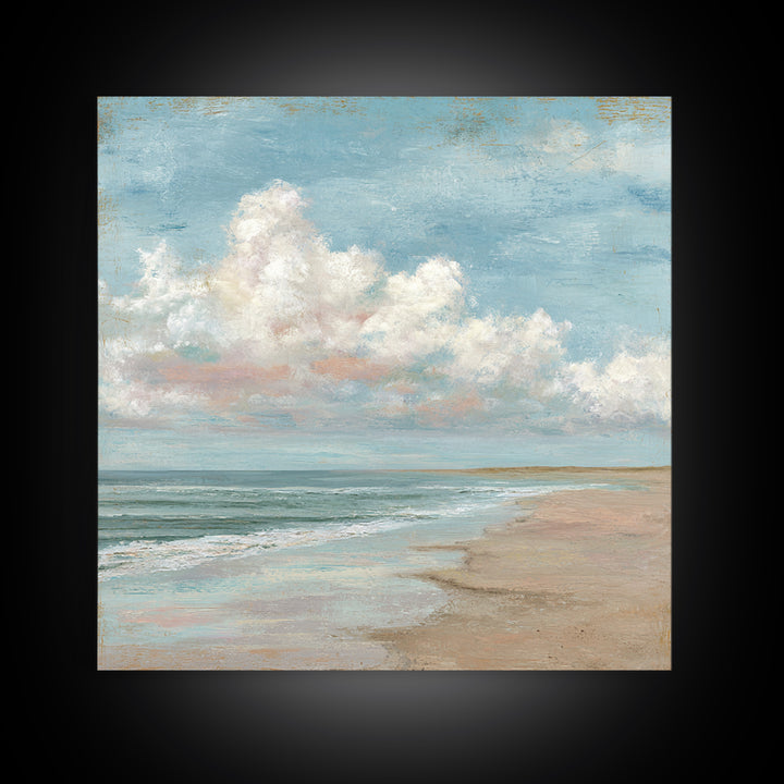 Hotel Coastal Landscape Canvas Print, Master Bedroom, Luxury Decor, Bedroom Decor, Fine Art, Sanctuary, Wedding Decor, MAS-1x1-45