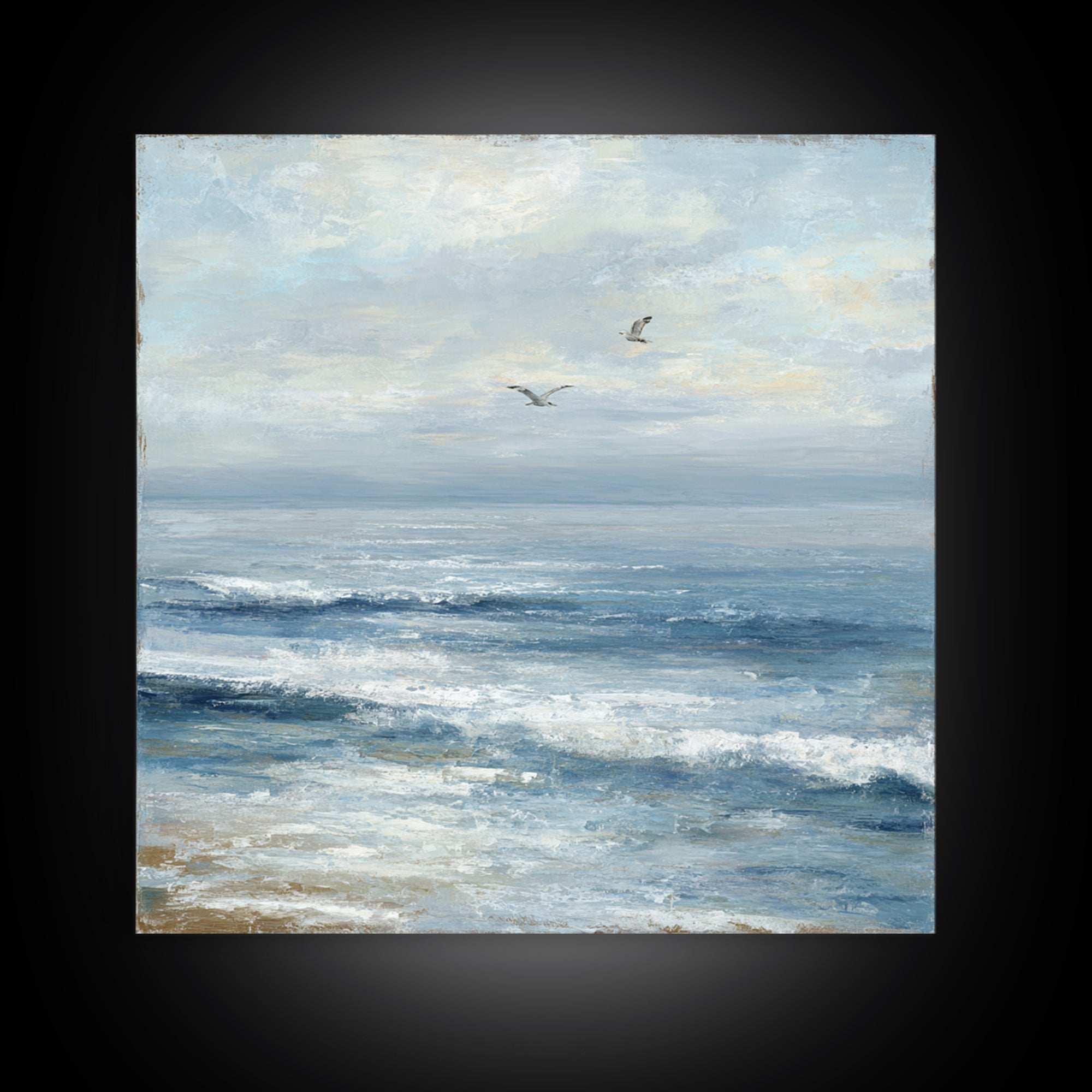 Hotel Coastal Landscape Canvas Print, Master Bedroom, Luxury Decor, Bedroom Decor, Fine Art, Sanctuary, Wedding Decor, MAS-1x1-69