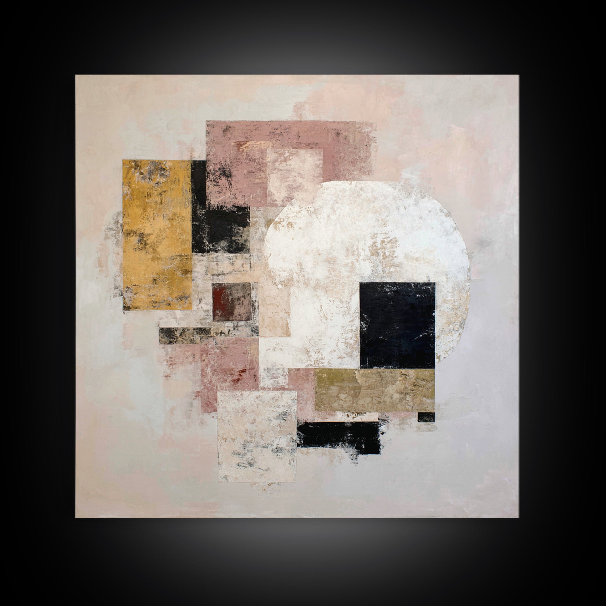 Large Cream Abstract Canvas Print, Master Bedroom, Contemporary Art, Bedroom Decor, Abstract Art, Sanctuary, Bedroom Wall Art, MAS-1x1-89