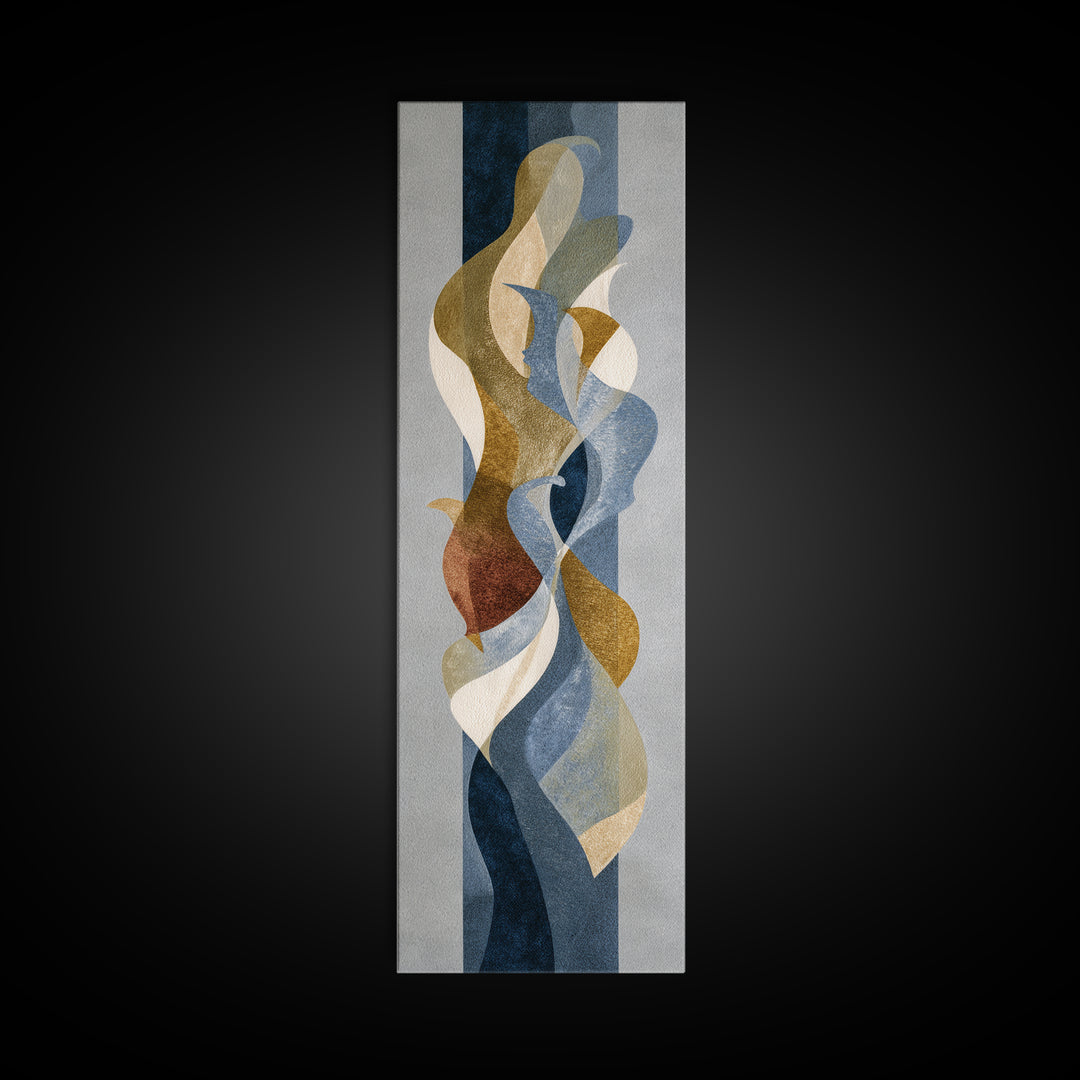 Classical Reclining Figure Implied Through Line Art Canvas Print, Master Bedroom, Above Bed Wall Art, Bedroom Decor, Sanctuary, MAS-1x3-10