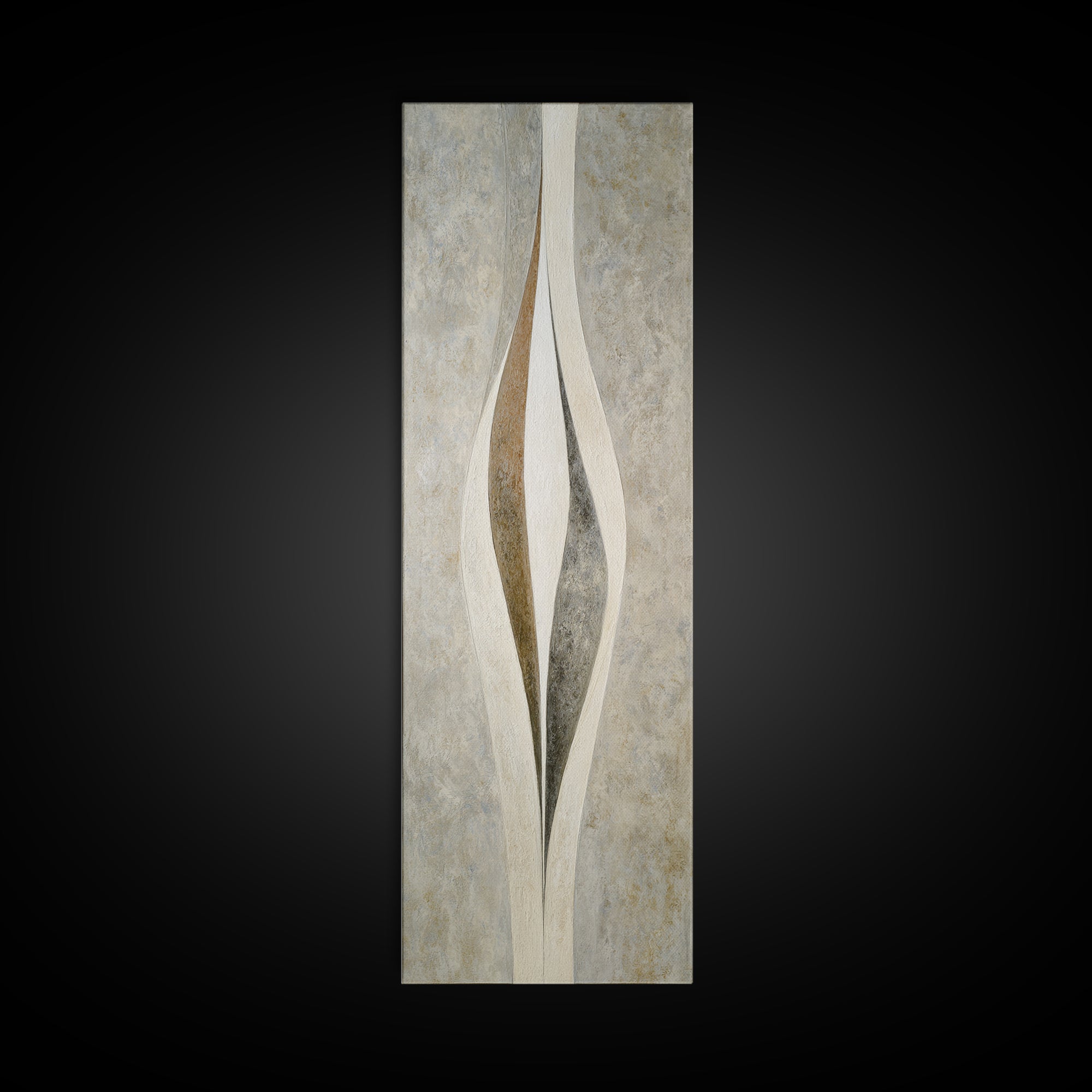 Minimal Stone Shapes Canvas Print, Master Bedroom, Above Bed Wall Decor, Bedroom Decor, Fine Art, Sanctuary, Textured Painting, MAS-1x3-100
