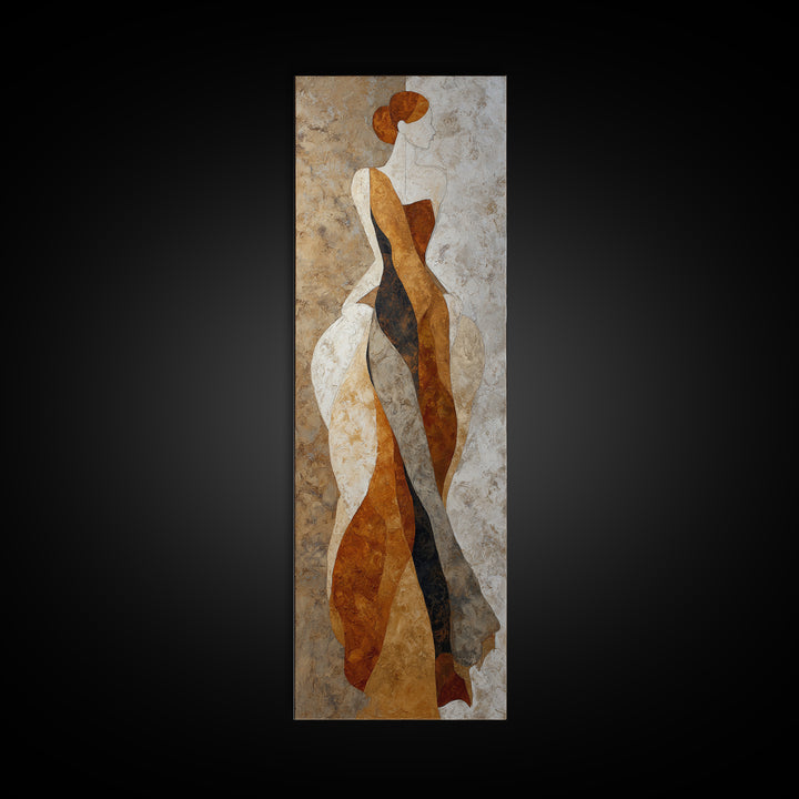 Classical Reclining Figure Implied Through Line Art Canvas Print, Master Bedroom, Master Bedroom Decor, Bedroom Decor, MAS-1x3-34