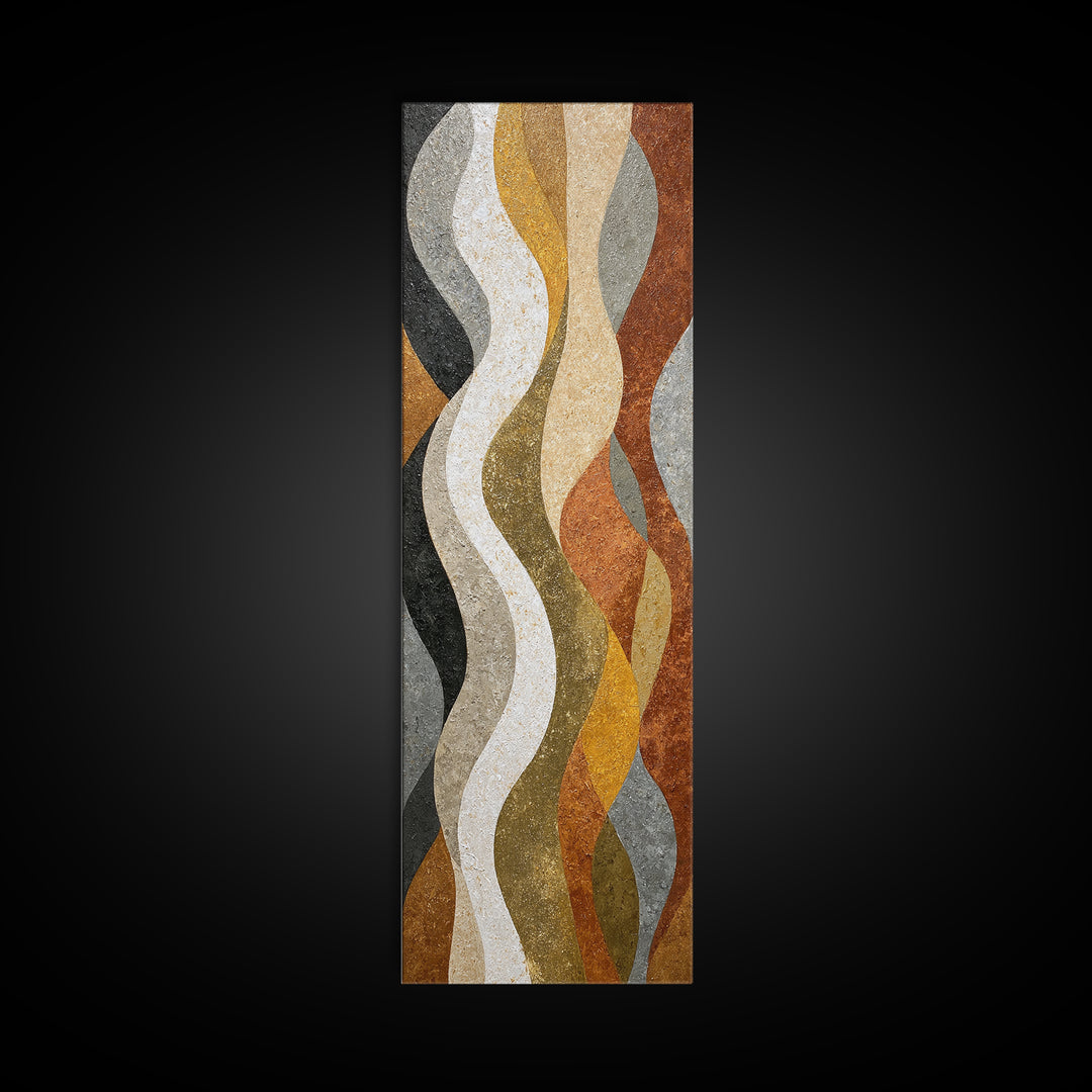 Abstract Wave Forms Canvas Print, Master Bedroom, Minimalist Wall Art, Bedroom Decor, Fine Art, Sanctuary, Over Bed Wall Art, MAS-1x3-56