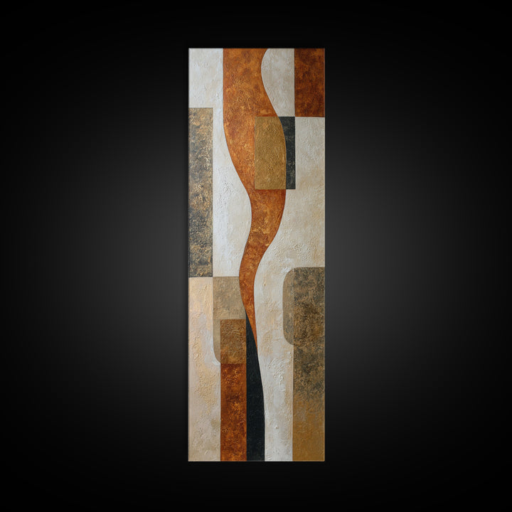 Soft Abstract Linen Texture Canvas Print, Master Bedroom, Over Bed Wall Art, Bedroom Decor, Abstract Art, Sanctuary, MAS-1x3-63
