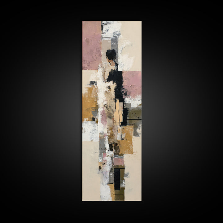 Large Cream Abstract Canvas Print, Master Bedroom, Wall Decor, Bedroom Decor, Fine Art, Sanctuary, Farmhouse Wall Decor, MAS-1x3-77