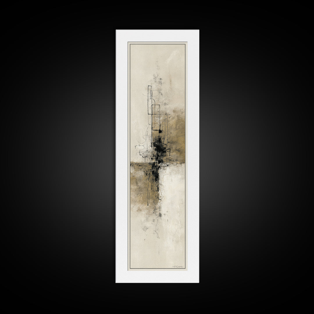 Minimal Two Figure Line Drawing Canvas Print, Master Bedroom, Vinyl Wall Decal, Bedroom Decor, Fine Art, Sanctuary, MAS-1x3-89