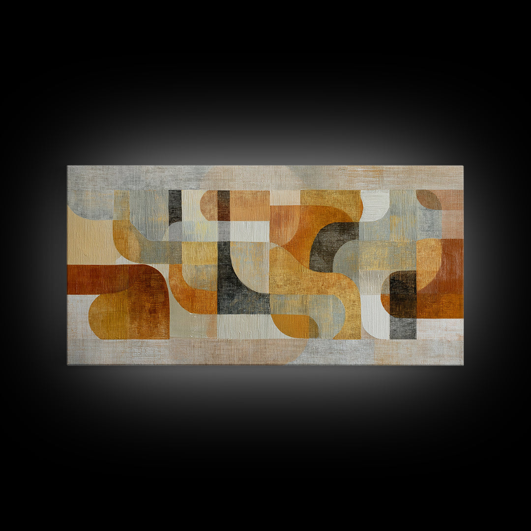 Soft Abstract Linen Texture Framed Canvas Print, Master Bedroom, Wall Decal, Bedroom Decor, Abstract Art, Sanctuary, MAS-2x1-23