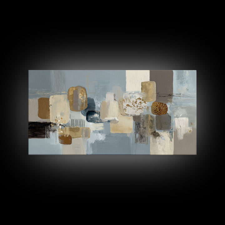 Minimal Stone Shapes Canvas Print, Master Bedroom, Home Decor, Bedroom Decor, Abstract Art, Sanctuary, Bedroom Wall Decor, MAS-2x1-36