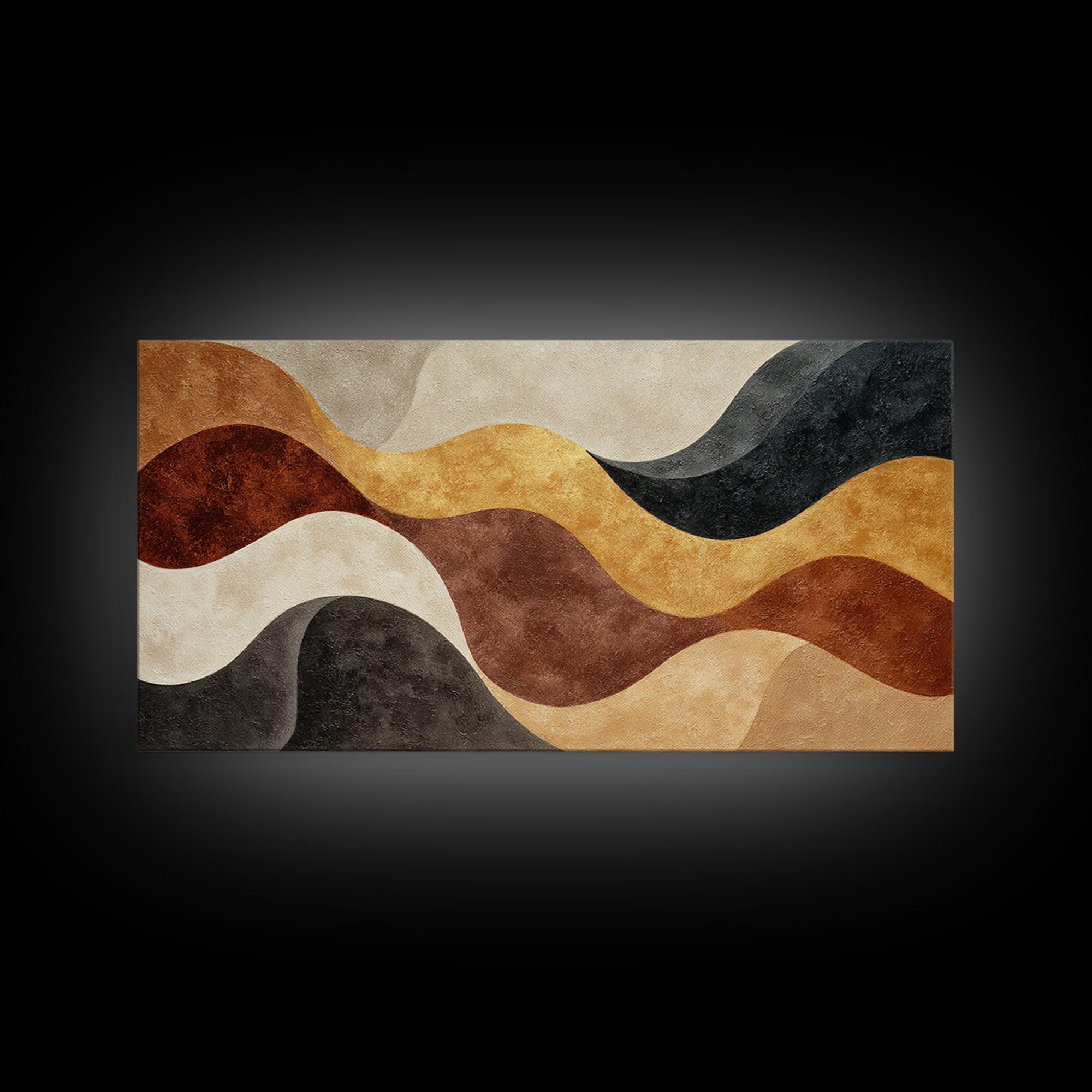Abstract Wave Forms Framed Canvas Print, Master Bedroom, Wall Decor, Bedroom Decor, Fine Art, Sanctuary, Farmhouse Wall Decor, MAS-2x1-40