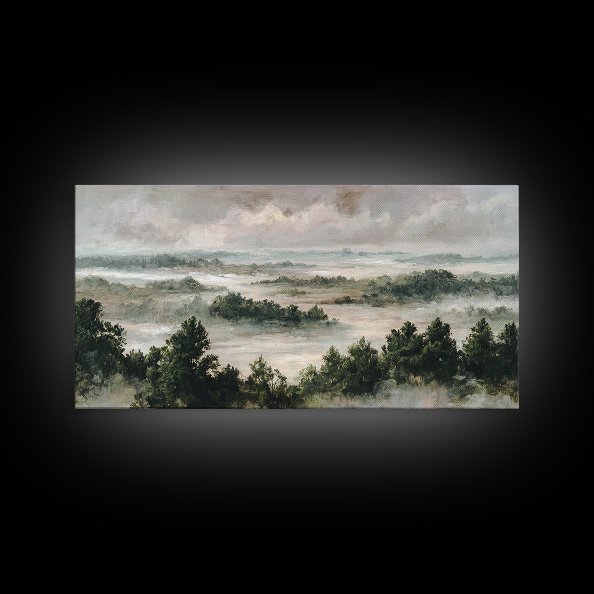 Blush and Taupe Cloudscape Framed Canvas Print, Master Bedroom, Art Print, Bedroom Decor, Fine Art, Sanctuary, Above Bed Decor, MAS-2x1-50